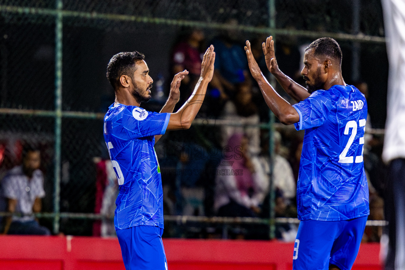 Kulhivaru Vuzaara vs Police Club in Day 15 of Office League 2025 was held on Friday, 2nd May 2025 in Hulhumale', Maldives. Photos: Nausham Waheed / images.mv