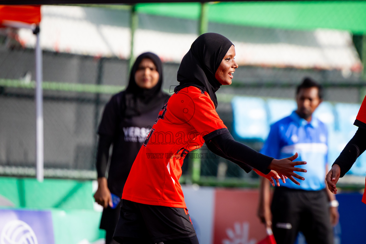 Villingili Z Jamiyya vs Club Volleyball in the Finals of Milo National Junior Volleyball Championship 2025 Woman's Division was held on Sunday, 30th November 2025 at Ekuveni Turf Court Male', Maldives. Photos: Nausham Waheed / images.mv