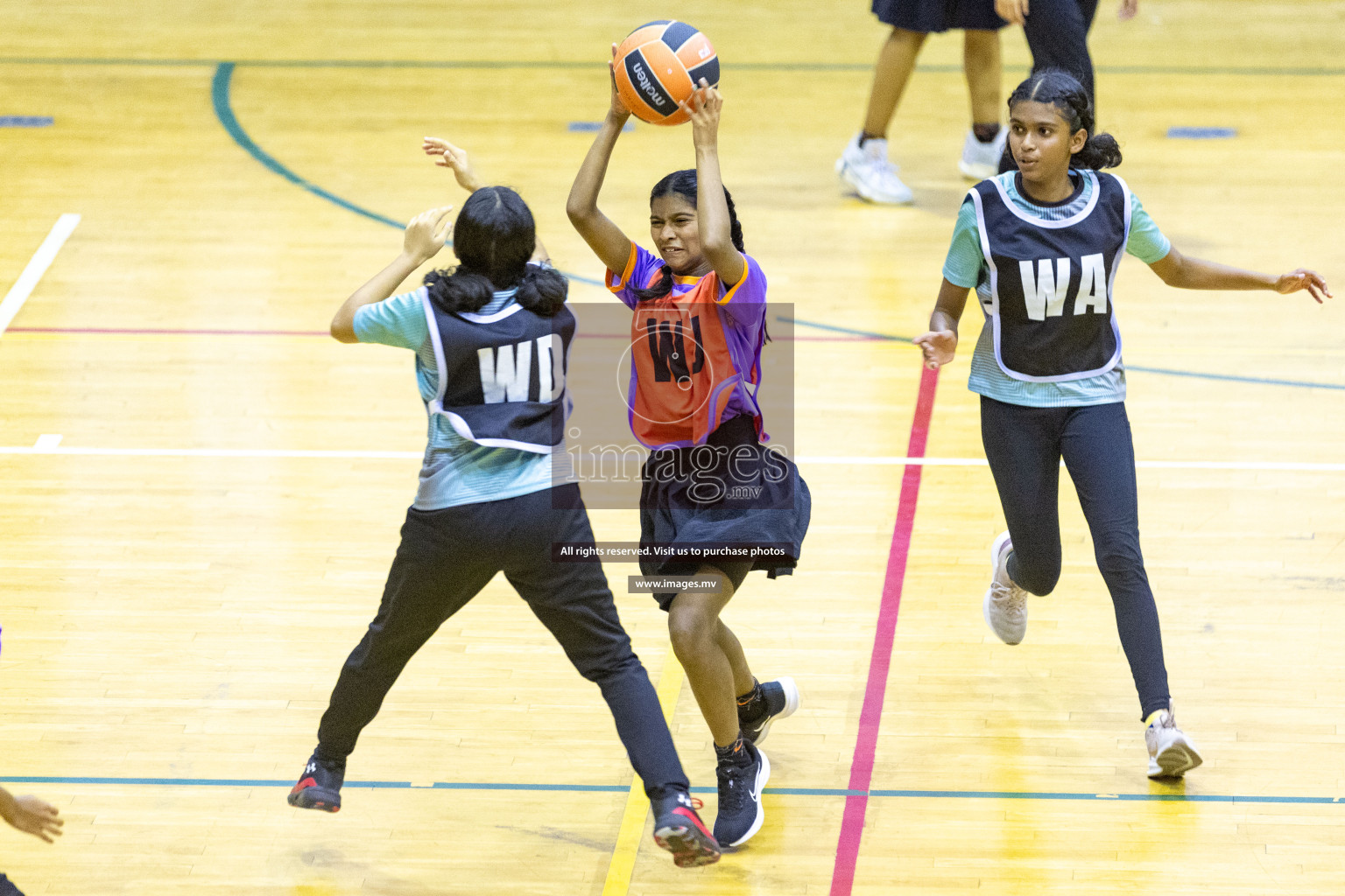 Final of 24th Interschool Netball Tournament 2023 was held in Social Center, Male', Maldives on 7th November 2023. Photos: Nausham Waheed / images.mv