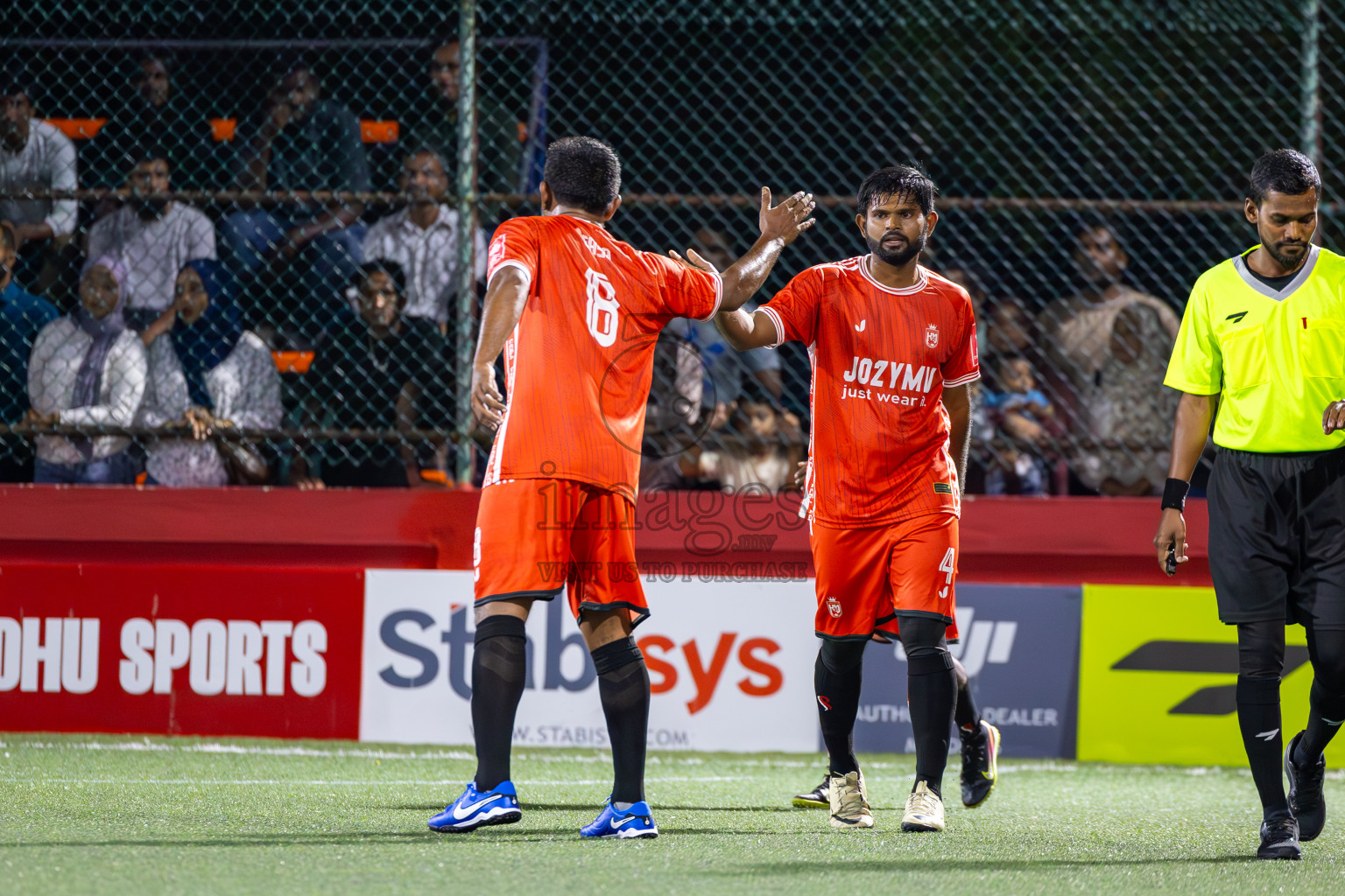 L Maavah VS L Gan in Day 8 of Golden Futsal Challenge 2025 was held on Sunday, 12th January 2025, in Hulhumale', Maldives
Photos: Ismail Thoriq / images.mv