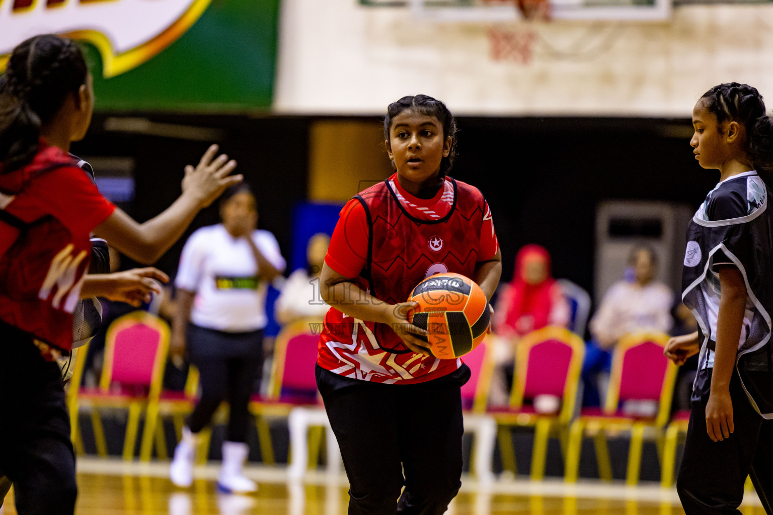 Day 7 of 25th Inter-School Netball Tournament was held in Social Center at Male', Maldives on Saturday, 17th August 2024. Photos: Nausham Waheed / images.mv