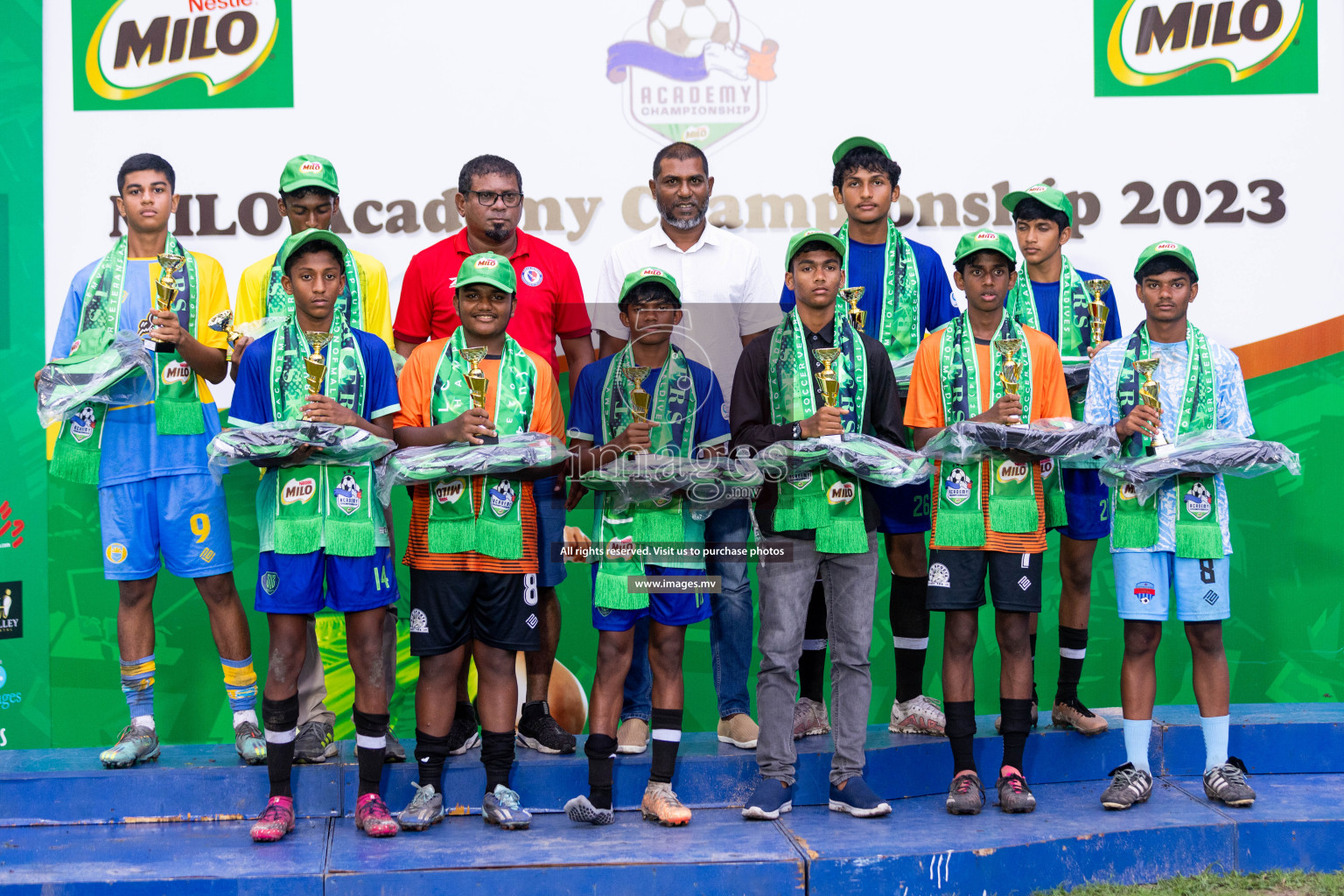 Day 2 of MILO Academy Championship 2023 (u14) was held in Henveyru Stadium Male', Maldives on 4th November 2023. Photos: Nausham Waheed / images.mv