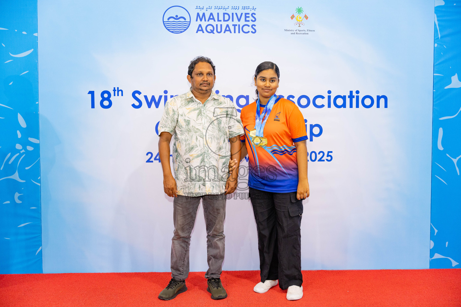 18th Swimming Association Championship 2025, Closing Ceremony was held on Saturday, 29th November 2025 at Swimming Track Hulhumale', Maldives. Photos: Areef Adam / images.mv