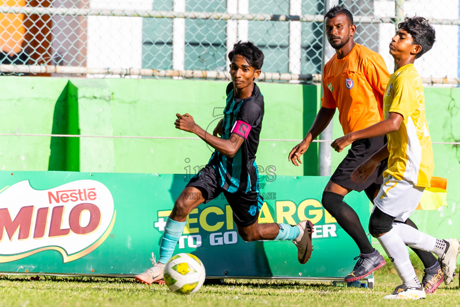 Day 5 of MILO Academy Championship 2025 (U14) was held on Monday, 3rd November 2025 at Henveiru Football Grounds, Male', Maldives . Photos: Nausham Waheed / images.mv