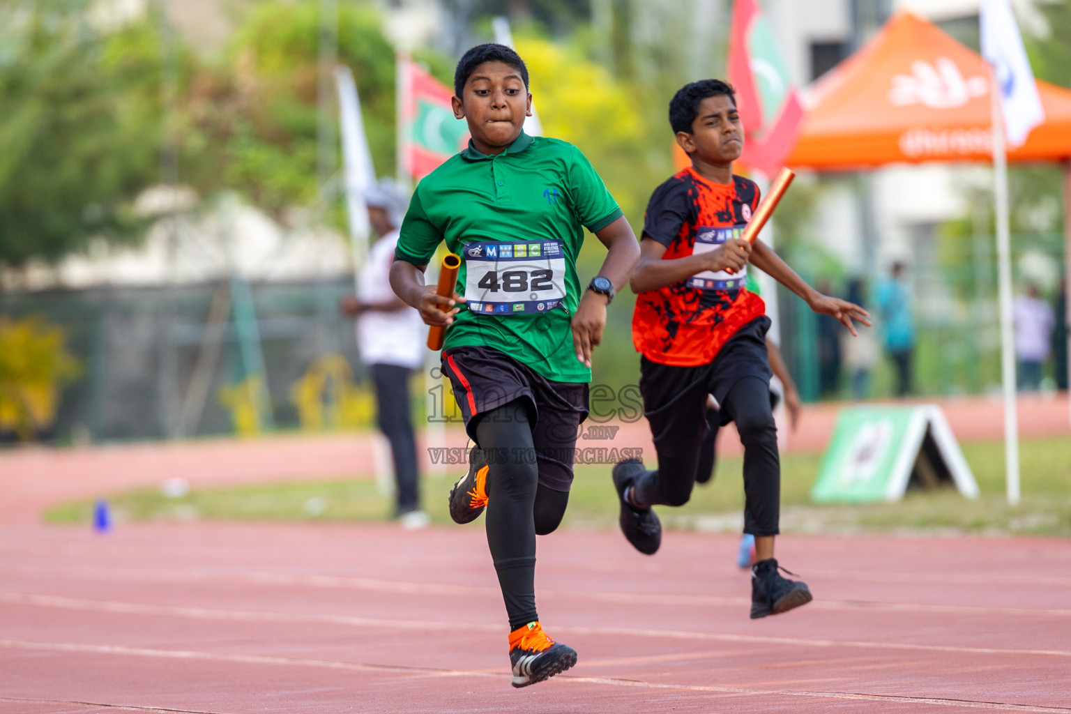 Day 5 of MWSC Interschool Athletics Championships 2024 held in Hulhumale Running Track, Hulhumale, Maldives on Wednesday, 13th November 2024. Photos by: Ismail Thoriq / Images.mv