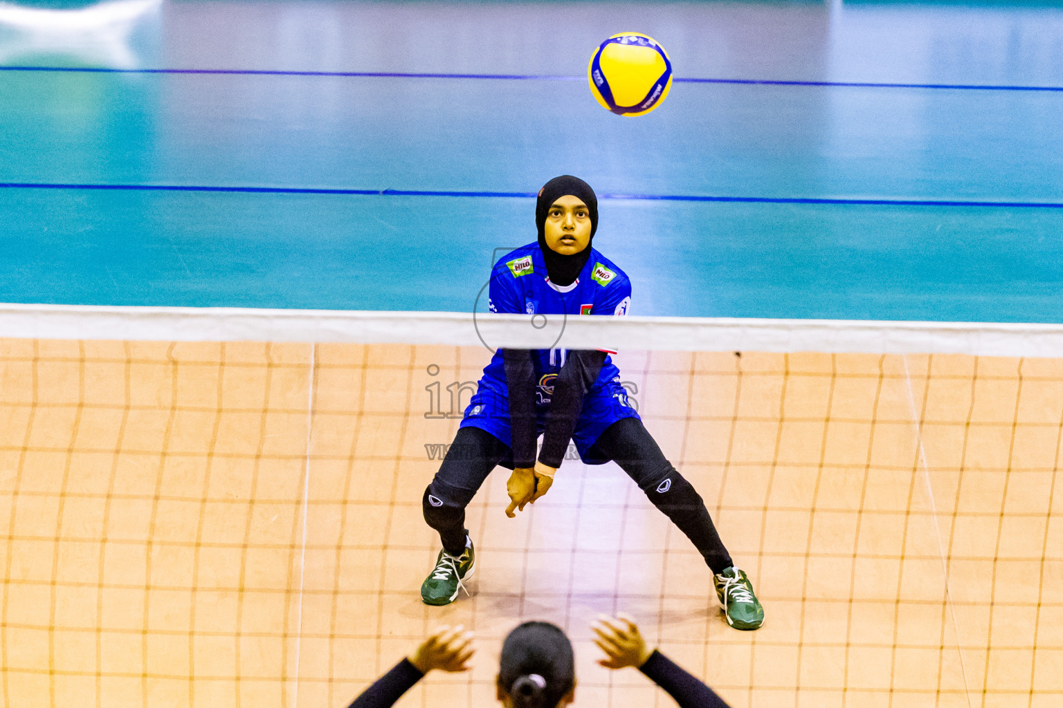 Nepal vs Maldives in Third Place Match of CAVA U20 Woman's Volleyball Championship 2024 was held in Social Center, Male', Maldives on 23rd July 2024. Photos: Nausham Waheed / images.mv