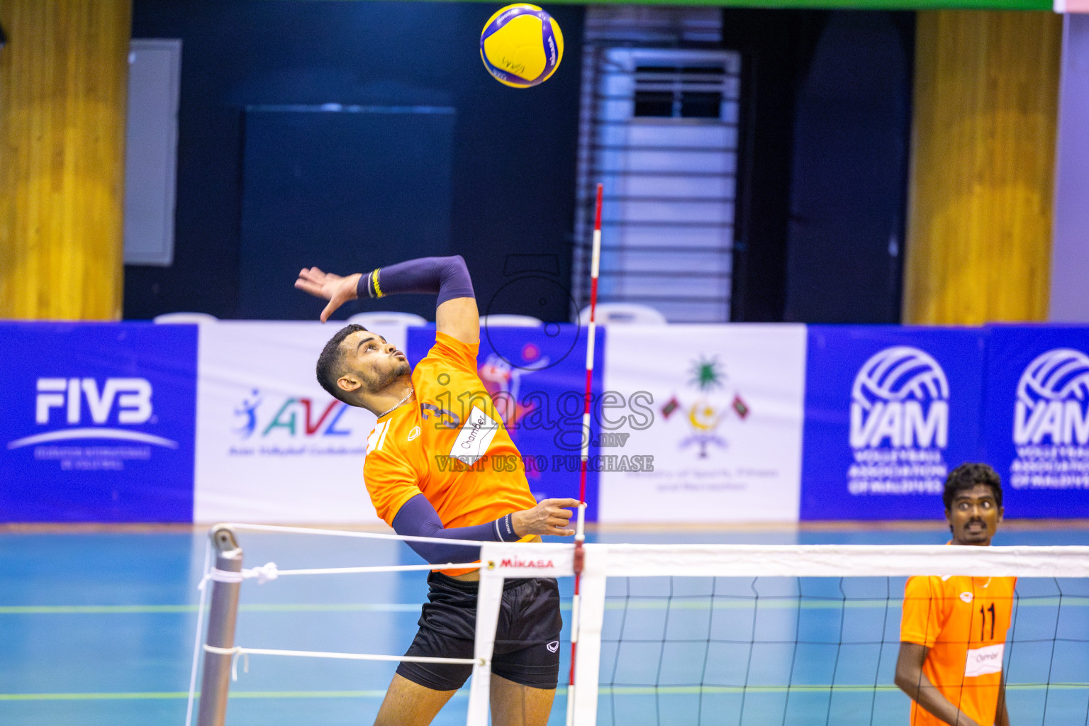 Sports Club City vs Blues for Volleyball in Day 2 of MILO VAM Cup 2025 held in Male', Maldives on Thursday, 26th June2025 at Social Center Indoor Hall 
Photos By: Ismail Thoriq / images.mv