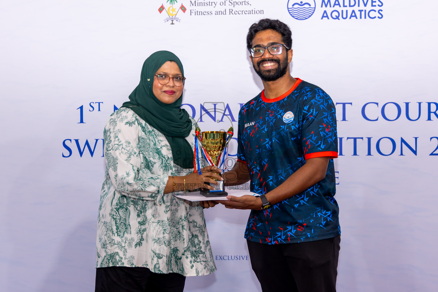 Closing Ceremony of 1st National Short Course Swimming Competition held in Hulhumale', Maldives on Thursday, 19th June 2025. Photos: Nausham Waheed / images.mv