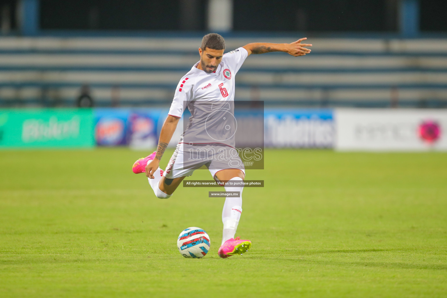 Bhutan vs Lebanon in SAFF Championship 2023 held in Sree Kanteerava Stadium, Bengaluru, India, on Sunday, 25th June 2023. Photos: Nausham Waheed, Hassan Simah / images.mv