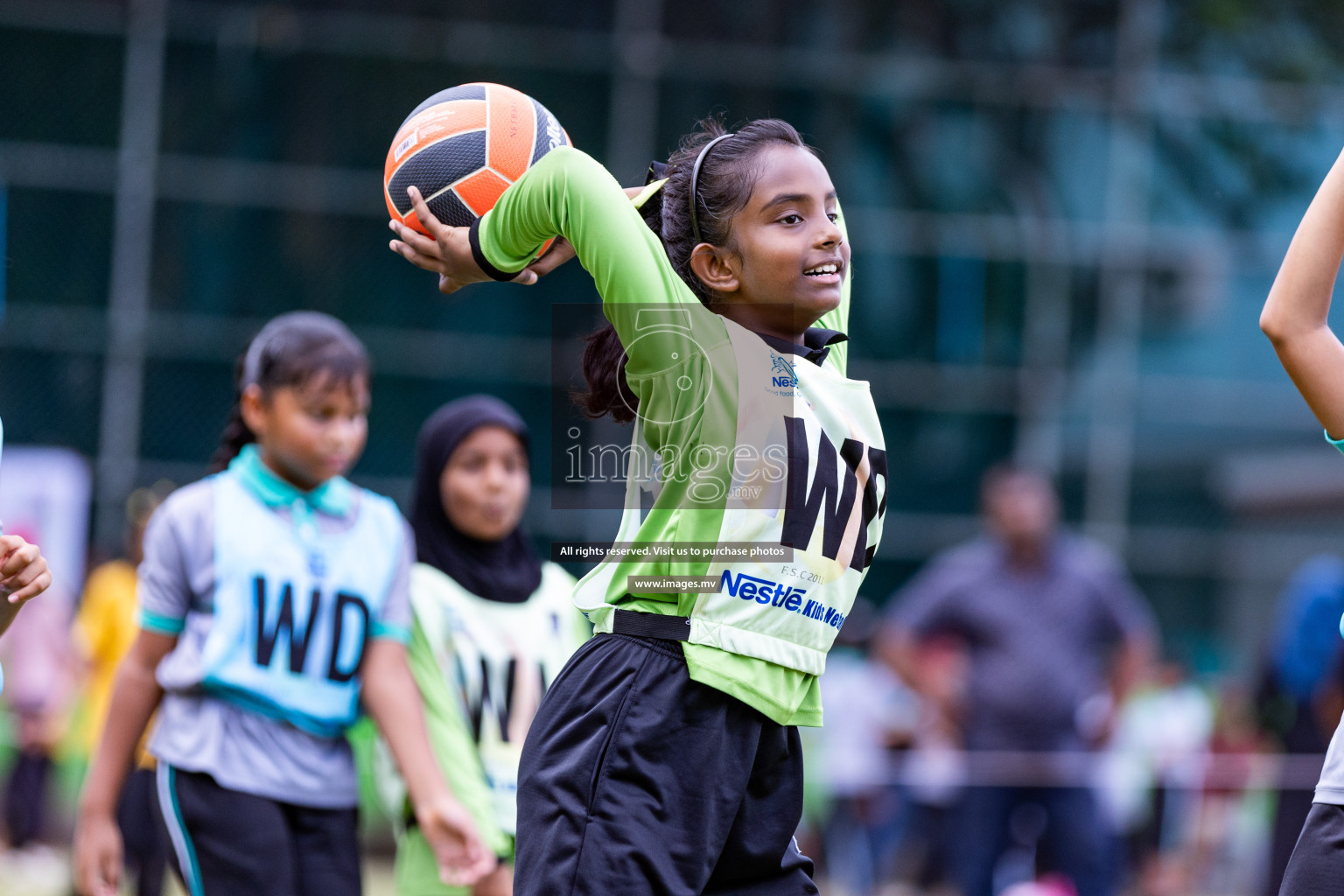 Day 1 of Nestle' Kids Netball Fiesta 2023 held in Henveyru Stadium, Male', Maldives on Thursday, 30th November 2023. Photos by Nausham Waheed / Images.mv