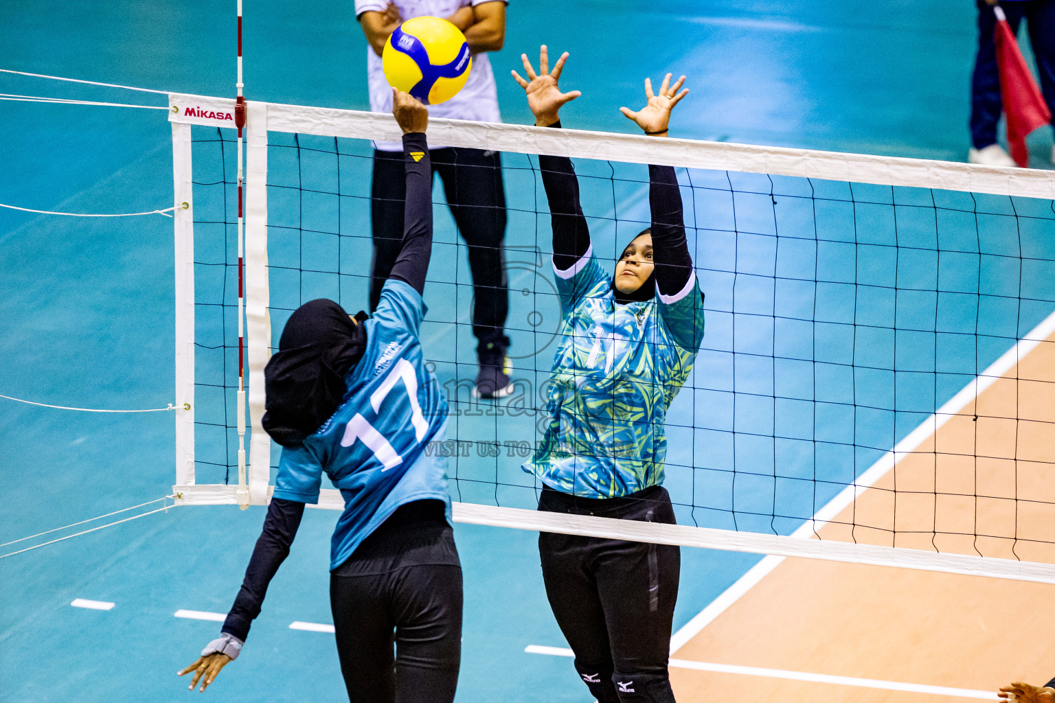 Semi Final of Women's Division of Milo VAM Cup 2024 held in Male', Maldives on Friday, 12th July 2024 at Social Center Indoor Hall Photos By: Nausham Waheed / images.mv