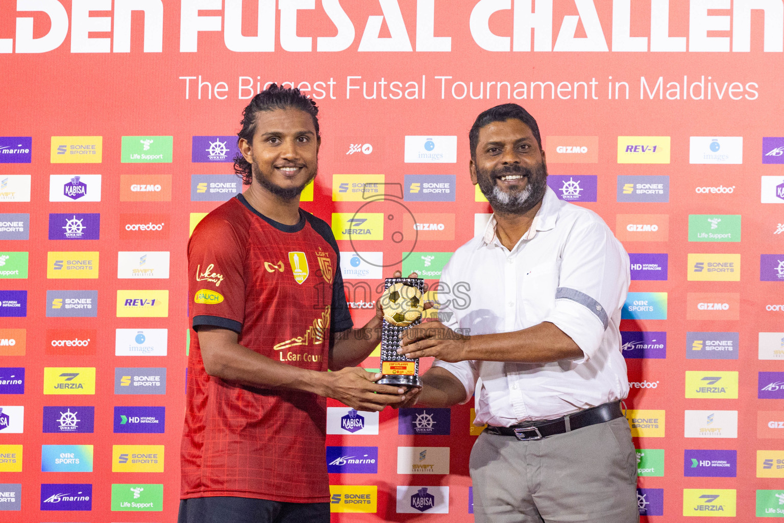 B Eydhafushi vs L Gan in the Final of Golden Futsal Challenge 2024 was held on Thursday, 7th March 2024, in Hulhumale', Maldives 
Photos: Ismail Thoriq / images.mv