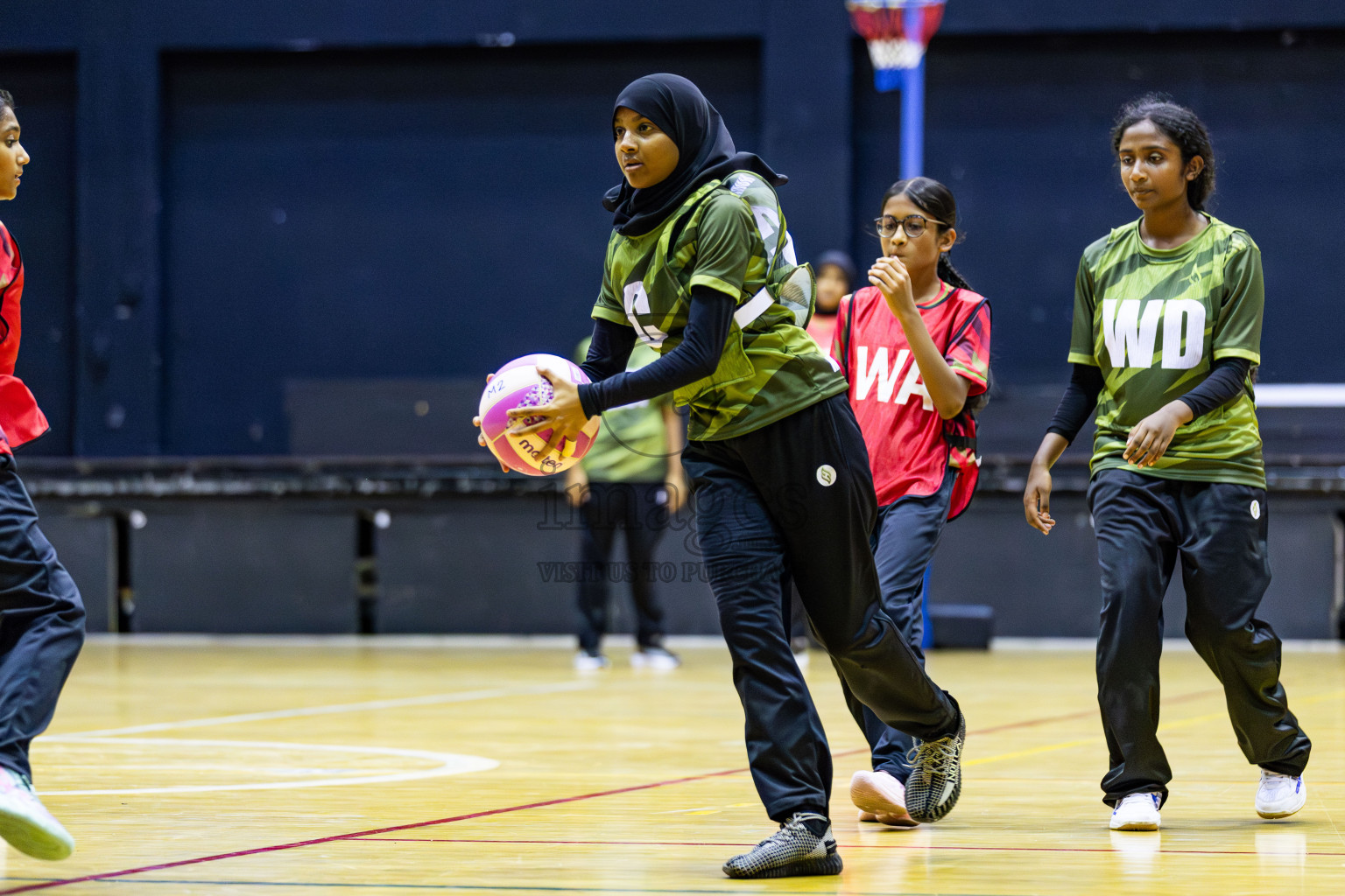Day 1 of Inter-School Netball Tournament 2025 was held in Social Center Indoor Hall on Saturday, 18th October 2025. Photos: Areef Adam / images.mv