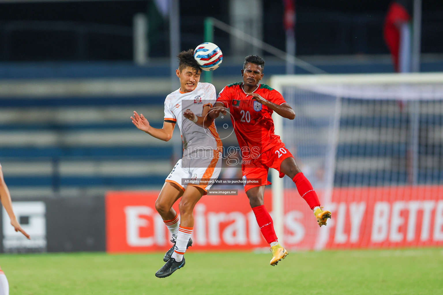 Bhutan vs Bangladesh in SAFF Championship 2023 held in Sree Kanteerava Stadium, Bengaluru, India, on Wednesday, 28th June 2023. Photos: Nausham Waheed / images.mv