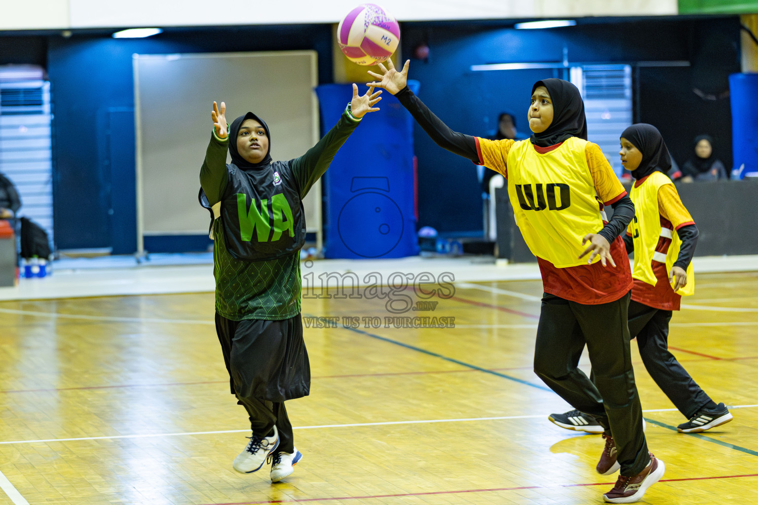 Day 1 of Inter-School Netball Tournament 2025 was held in Social Center Indoor Hall on Saturday, 18th October 2025. Photos: Areef Adam / images.mv