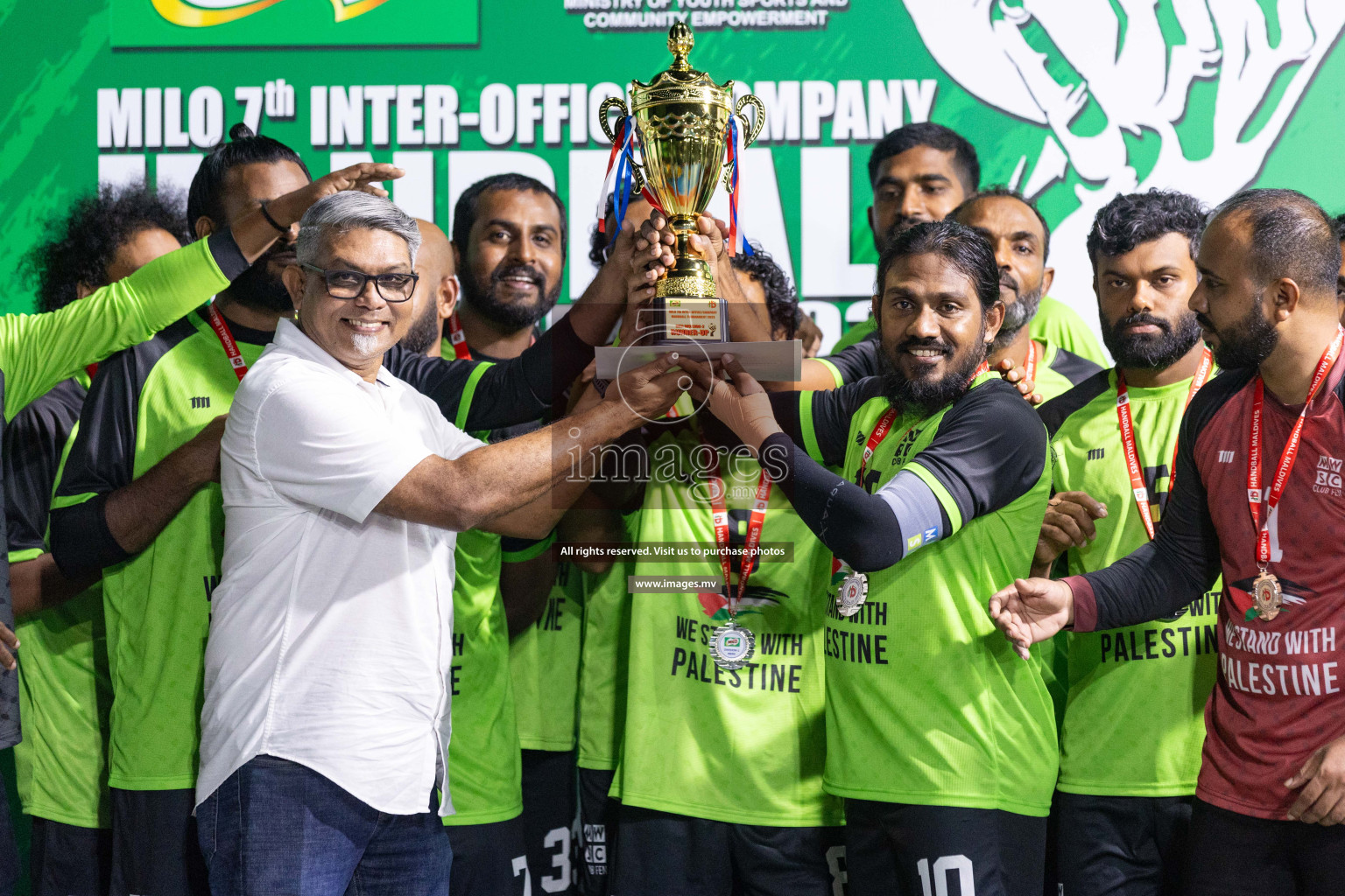 2nd Division Final of 7th Inter-Office/Company Handball Tournament 2023, held in Handball ground, Male', Maldives on Monday, 25th October 2023 Photos: Nausham Waheed/ Images.mv