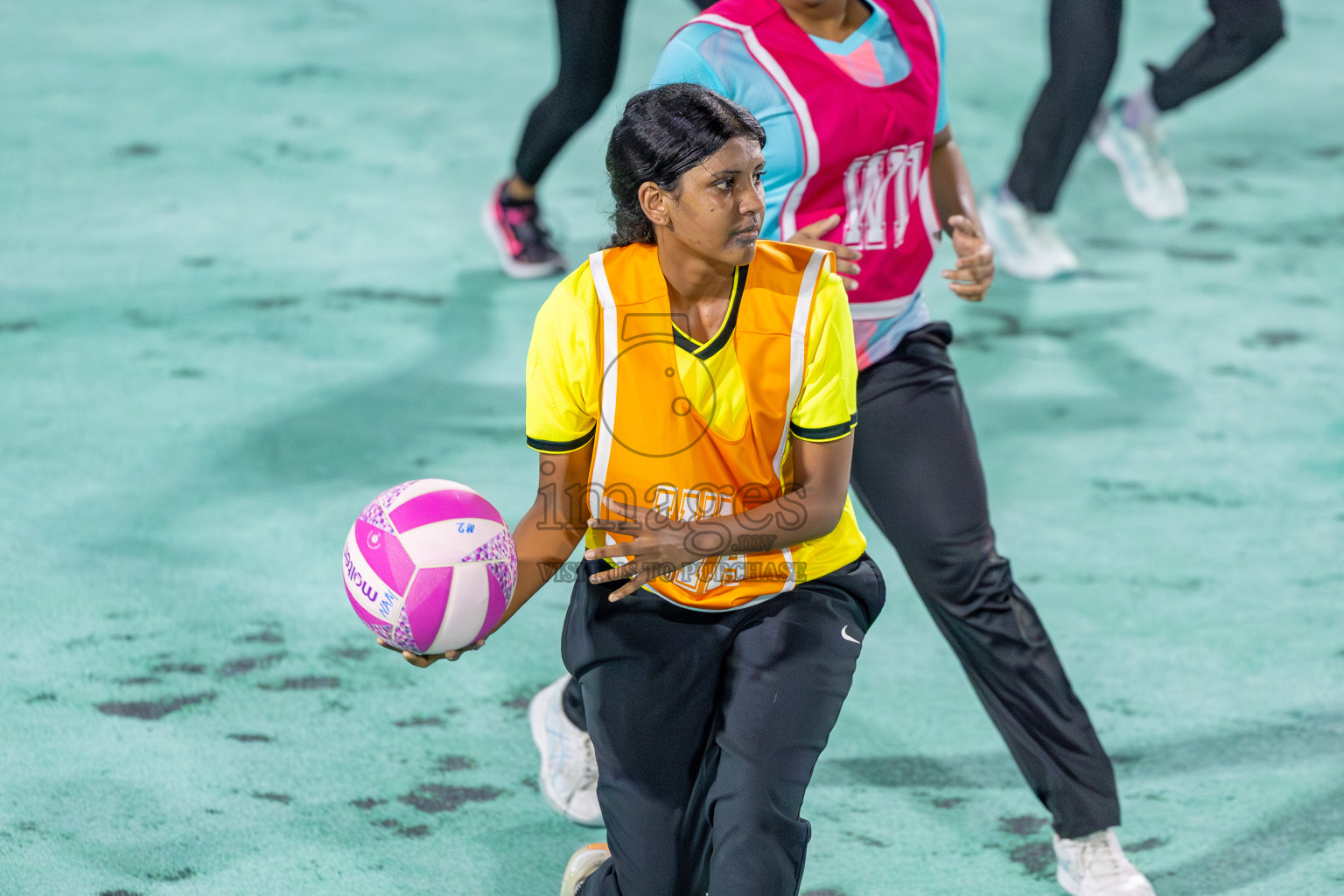 KYRC vs Youth United Sports Club in Division 1 of of National Netball Tournament 2025 held in Ekuveni Netball Court at Male', Maldives on Thursday, 22nd May 2025. Photos: Mohamed Mahfooz Moosa / images.mv