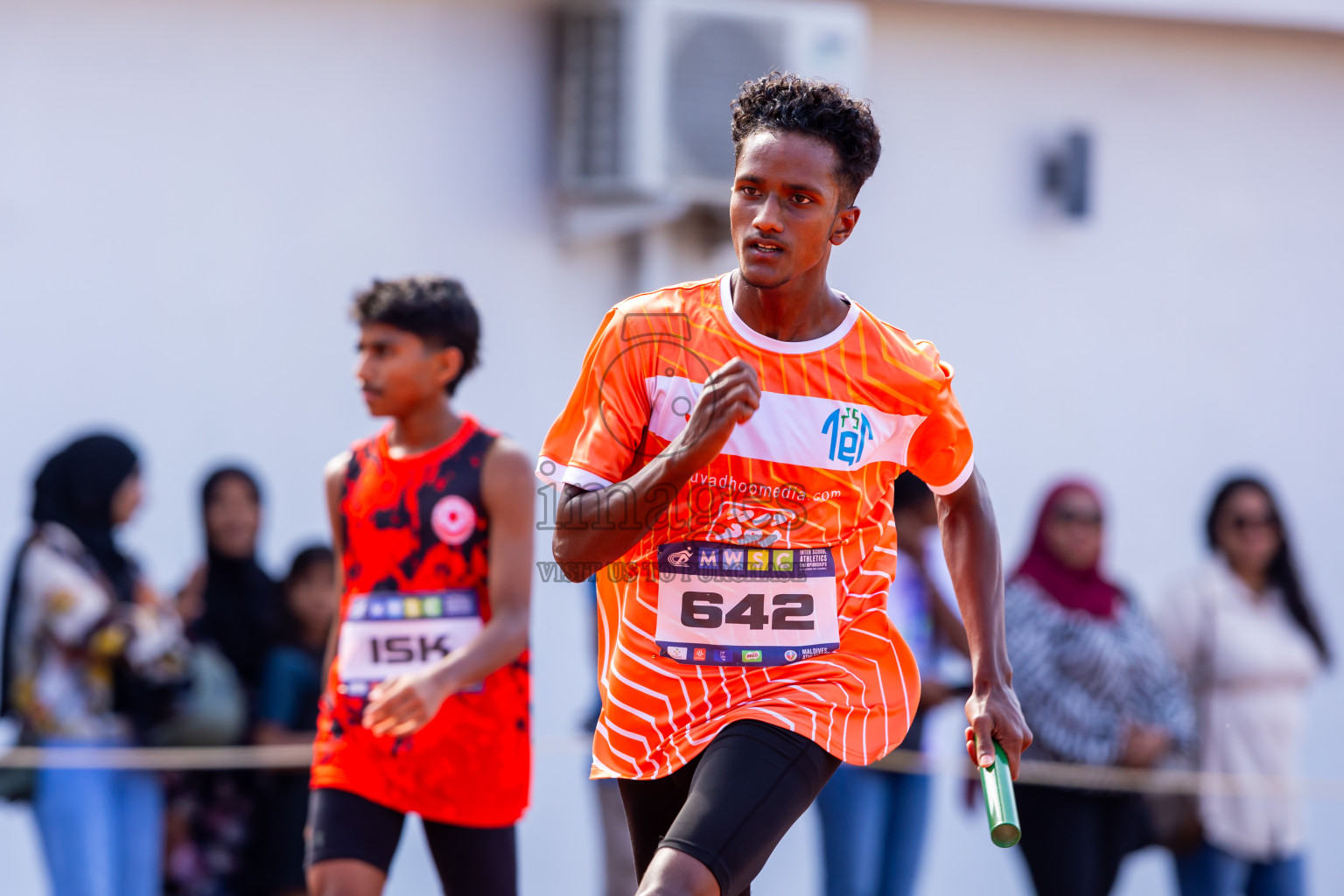 Day 6 of MWSC Interschool Athletics Championships 2024 held in Hulhumale Running Track, Hulhumale, Maldives on Thursday, 14th November 2024. Photos by: Nausham Waheed / Images.mv