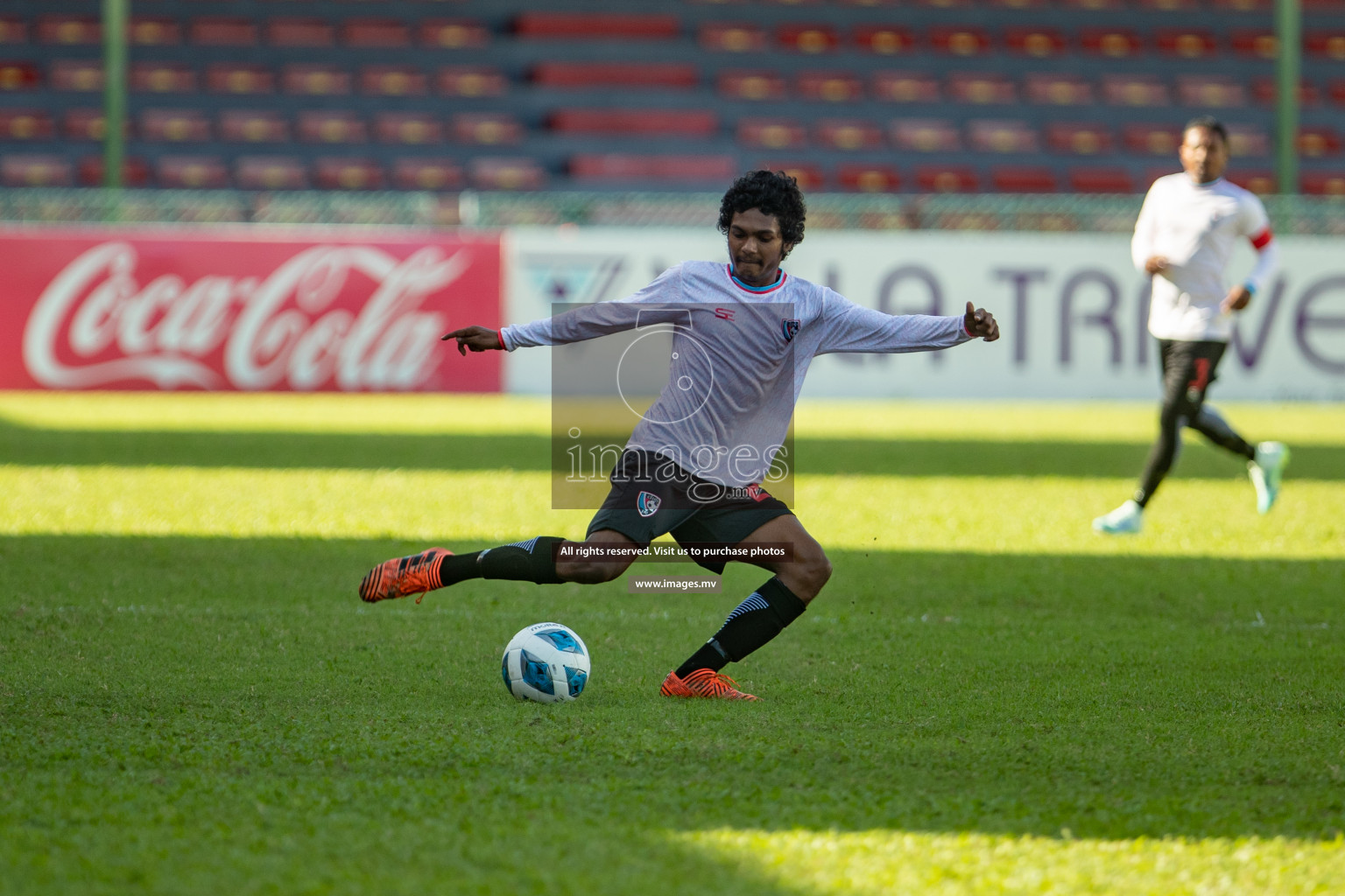 Tent Sports Club vs Club PK in 2nd Division 2022 on 13th July 2022, held in National Football Stadium, Male', Maldives  Photos: Hassan Simah / Images.mv