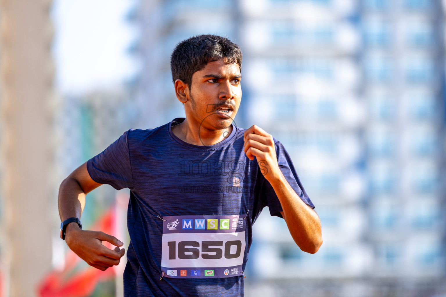 Day 4 of MWSC Interschool Athletics Championships 2024 held in Hulhumale Running Track, Hulhumale, Maldives on Tuesday, 12th November 2024. Photos by: Raaif Yoosuf / Images.mv