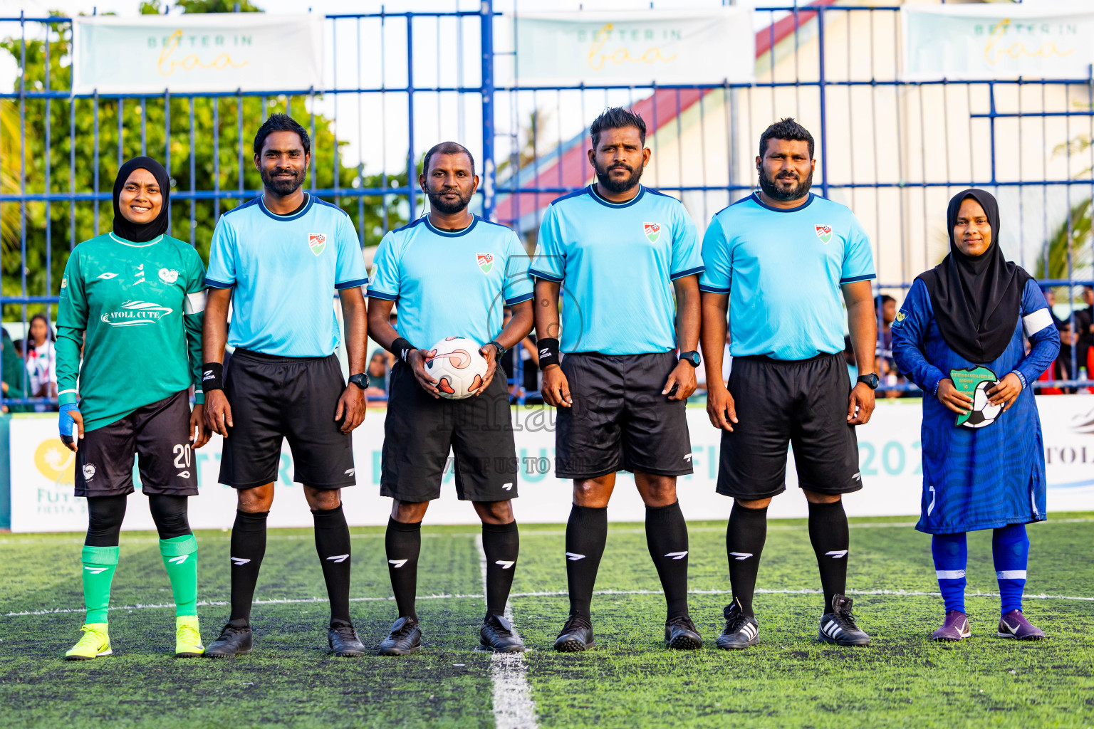 Goidhoo vs Hithaadhoo in Day 4 of Better in Baa Futsal Fiesta 2025 Woman's division held in B. Eydhafushi, Maldives on Saturday, 8th November 2025. Photos: Nausham Waheed / images.mv