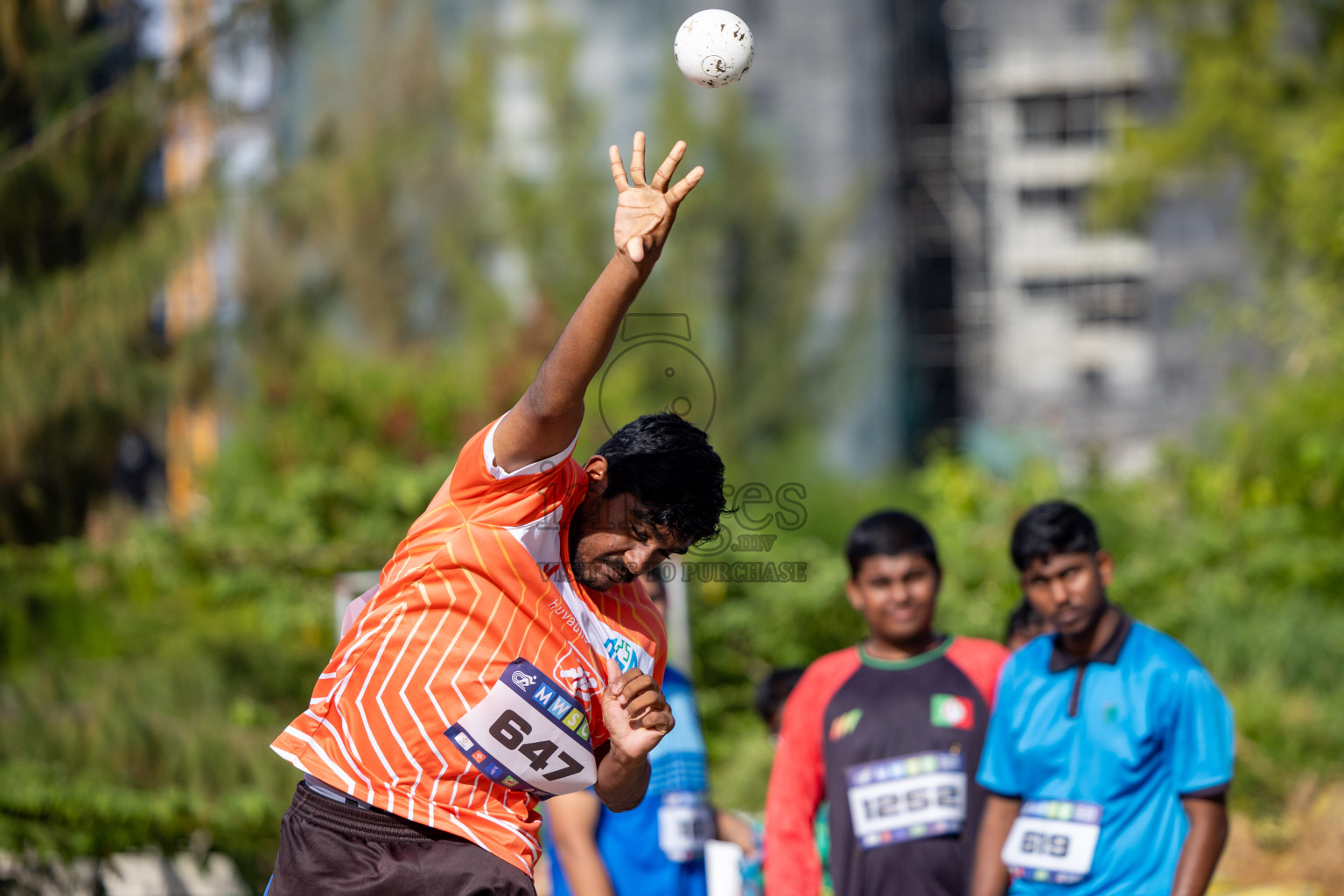 Day 1 of MWSC Interschool Athletics Championships 2024 held in Hulhumale Running Track, Hulhumale, Maldives on Saturday, 9th November 2024. 
Photos by: Ismail Thoriq, Hassan Simah / Images.mv