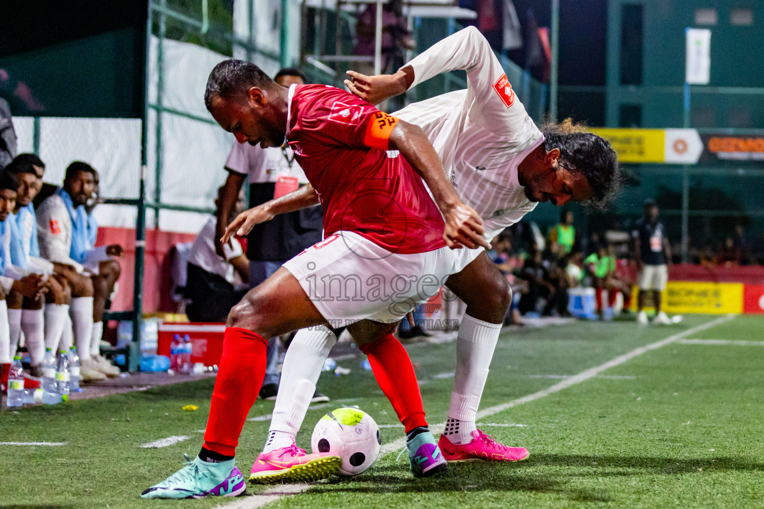 K Kaashidhoo VS K Himmafushi in Day 25 of Golden Futsal Challenge 2024 was held on Thursday , 8th February 2024 in Hulhumale', Maldives Photos: Nausham Waheed / images.mv