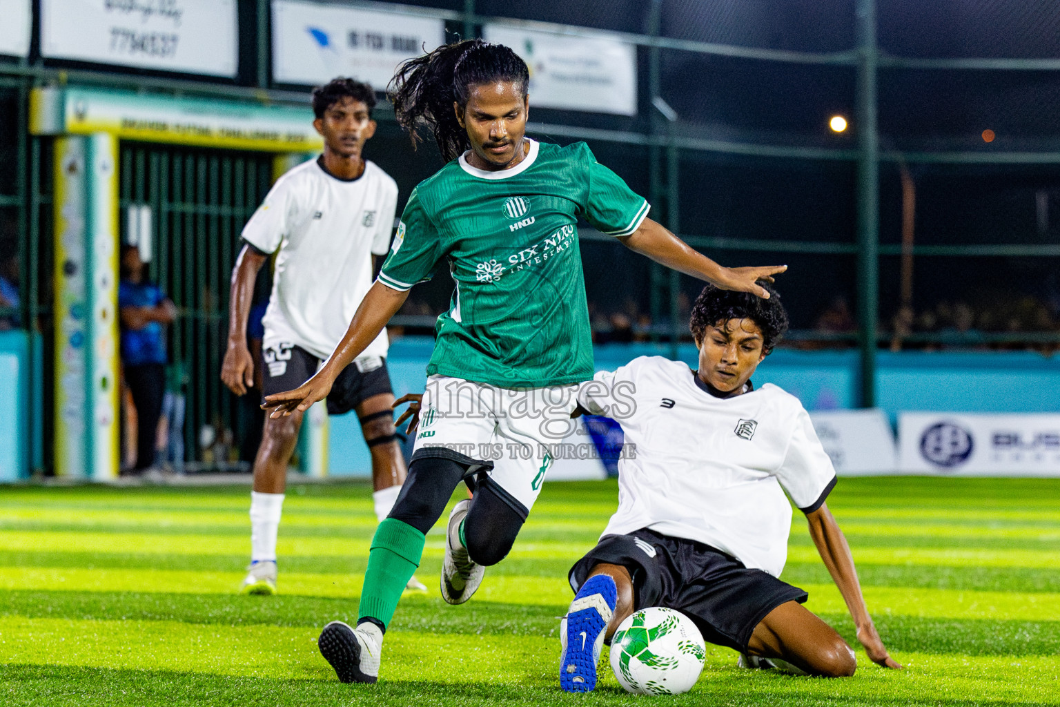 Dee Cee Jay SC vs Comienzo FC in Day 2 of Laamehi Dhiggaru Ekuveri Futsal Challenge 2025 was held on Friday, 25th July 2025, at Dhiggaru Futsal Ground, Dhiggaru, Maldives Photos: Nausham Waheed  / images.mv