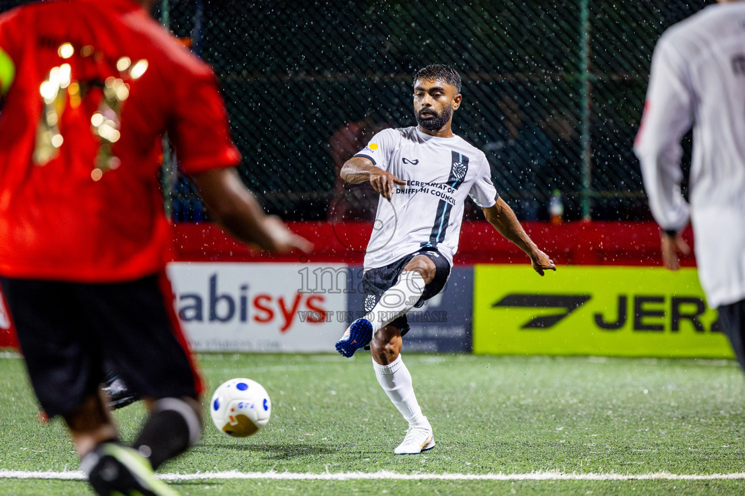K Himmafushi vs K Dhiffushi in Day 10 of Golden Futsal Challenge 2025 was held on Tuesday, 14th January 2025, in Hulhumale', Maldives Photos: Nausham Waheed / images.mv