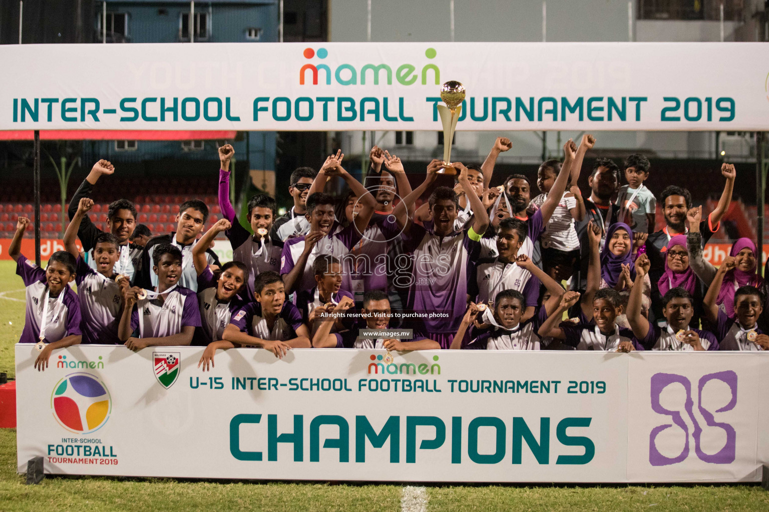 Hiriya School vs Imaduddin School in Final of MAMEN Inter School Football Tournament 2019 (U15) in Male, Maldives on 20th March 2019, Wednesday Photos: Ismail Thoriq / Suadh Abdul Sattar