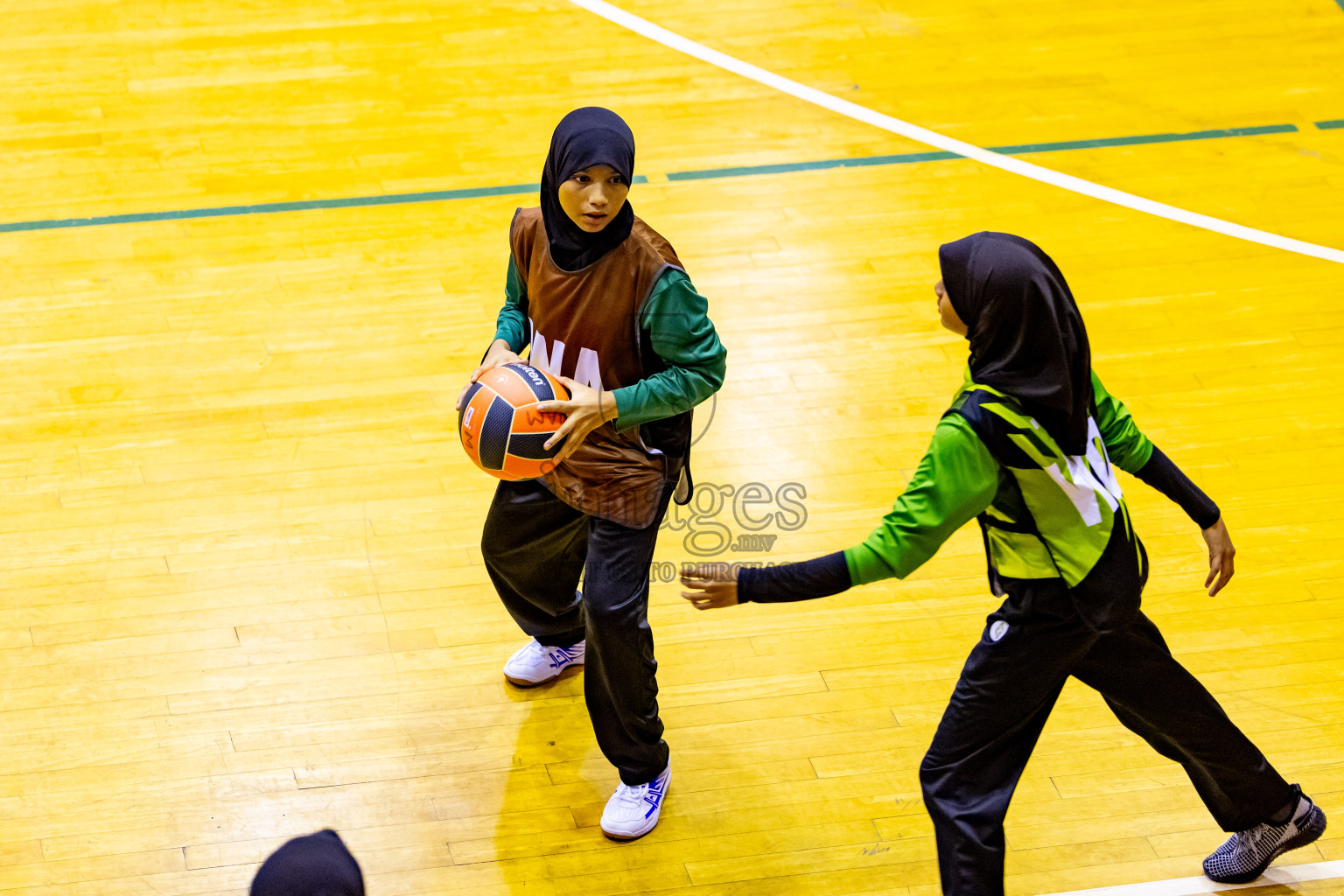 Day 7 of 25th Inter-School Netball Tournament was held in Social Center at Male', Maldives on Saturday, 17th August 2024. Photos: Nausham Waheed / images.mv