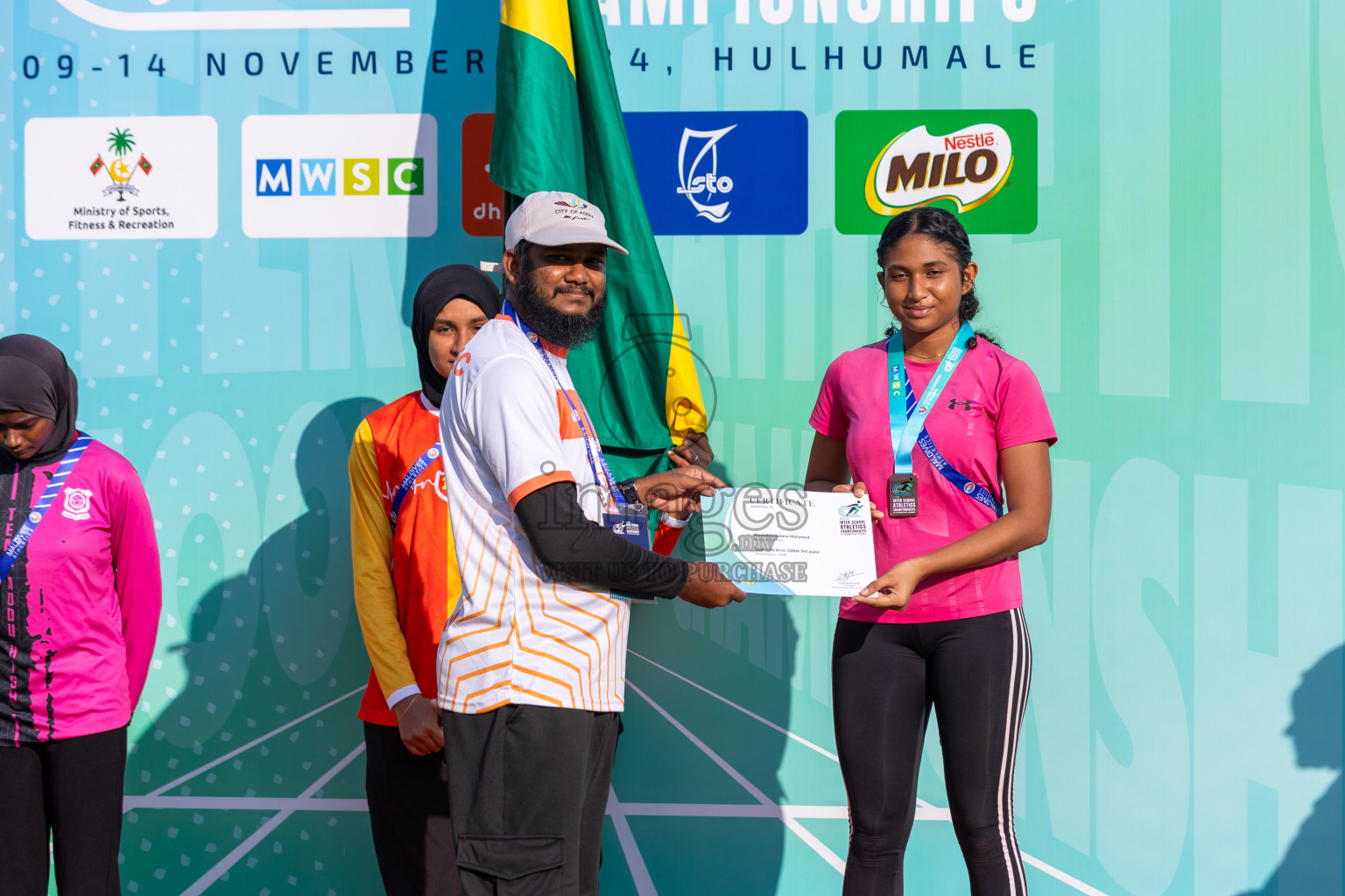 MWSC Interschool Athletics Championships 2024 - Day 3
Day 3 of MWSC Interschool Athletics Championships 2024 held in Hulhumale Running Track, Hulhumale, Maldives on Monday, 11th November 2024. Photos by: Ismail Thoriq / Images.mv