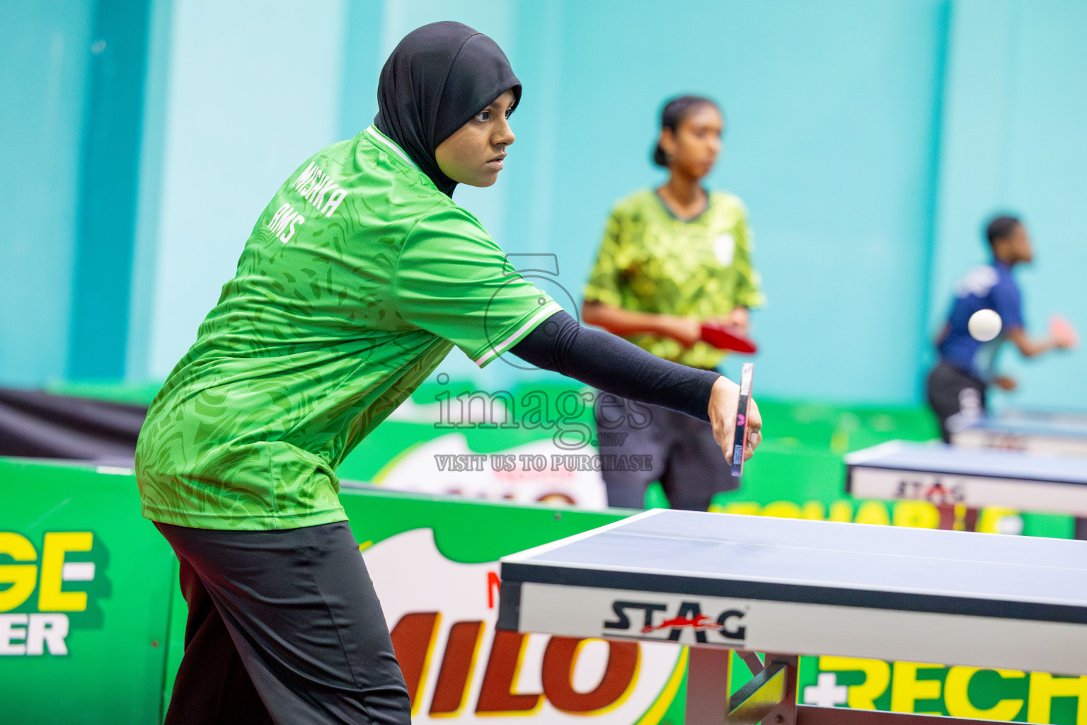 Day 4 of Interschool Table Tennis Tournament 2025 held at Male' TT Hall, Male', Maldives on Sunday, 18th May 2025.
Photos By: Ismail Thoriq / images.mv