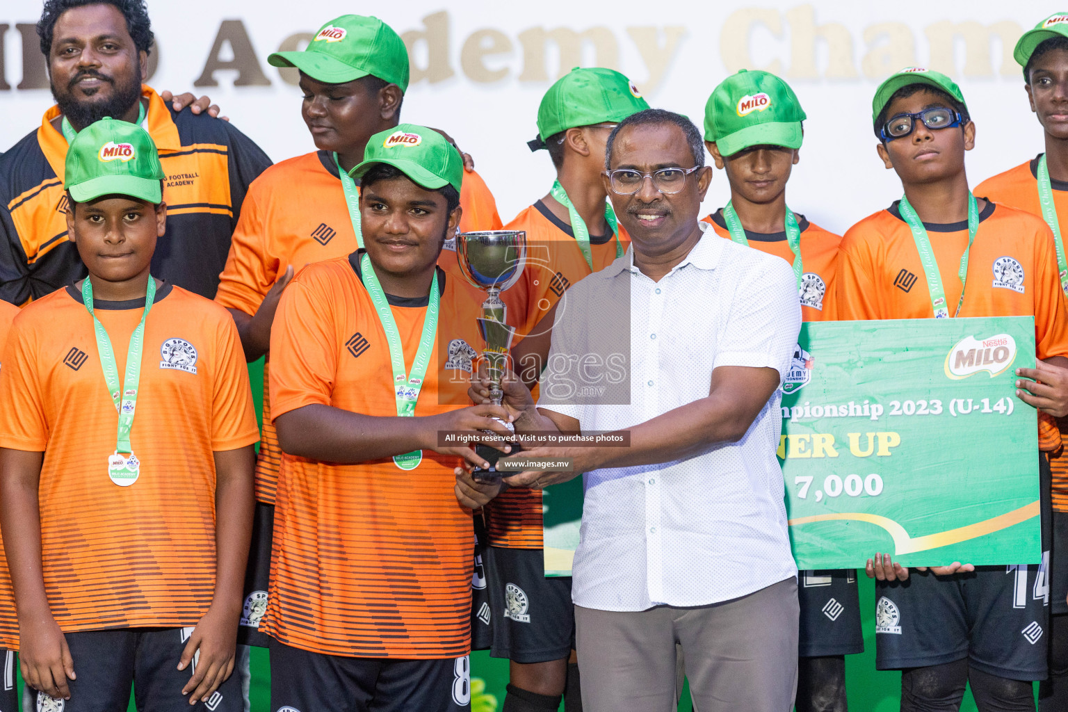 Day 2 of MILO Academy Championship 2023 (u14) was held in Henveyru Stadium Male', Maldives on 4th November 2023. Photos: Nausham Waheed / images.mv