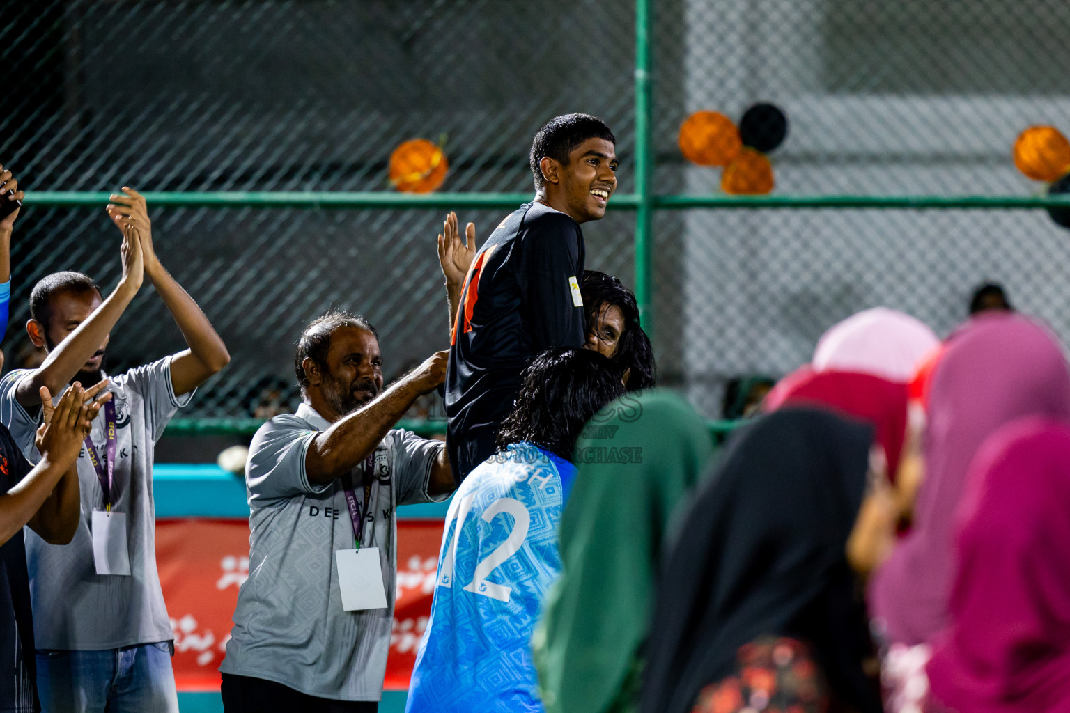 Dee Ess Kay vs Kovigoani in Final of Laamehi Dhiggaru Ekuveri Futsal Challenge 2024 was held on Wednesday, 31st July 2024, at Dhiggaru Futsal Ground, Dhiggaru, Maldives Photos: Nausham Waheed / images.mv