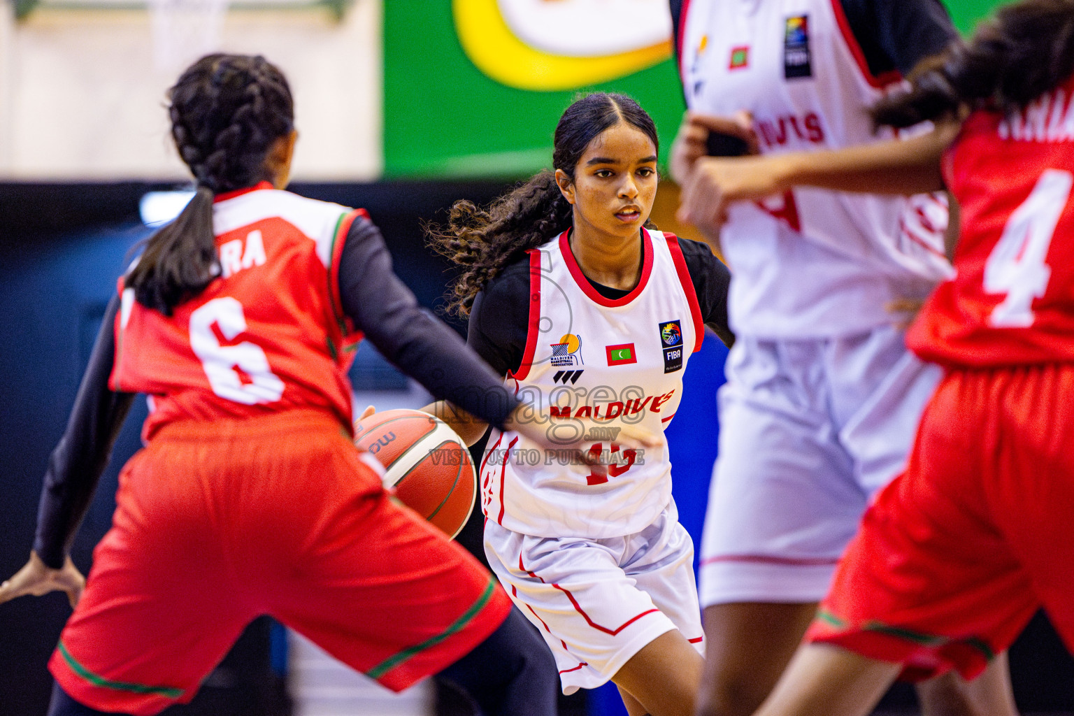 Maldives vs Bangladesh in Day 4 of Under 16 Woman's Asian Cup SABA Qualifiers 2025 was held in Social Center, Male', Maldives on Sunday, 15th June 2025. Photos: Nausham Waheed / images.mv