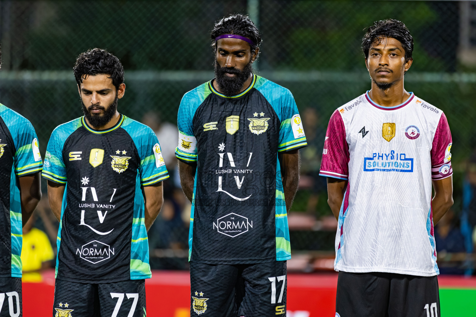 Team Naivaadhoo vs Club Combination in Day 1 of Kings Cup of Club Maldives Cup 2025 held in Rehendi Futsal Ground, Hulhumale', Maldives on Saturday, 30th August 2025. Photos: Areef / images.mv