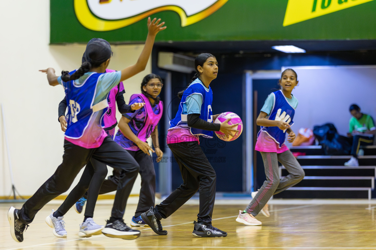 Netkids vs N sports Academy in Day 3 of 3rd Netball Junior Championship, held at Social Center on Wednesday 22nd January 2025 . Photos: Shuu Abdul Sattar / images.mv