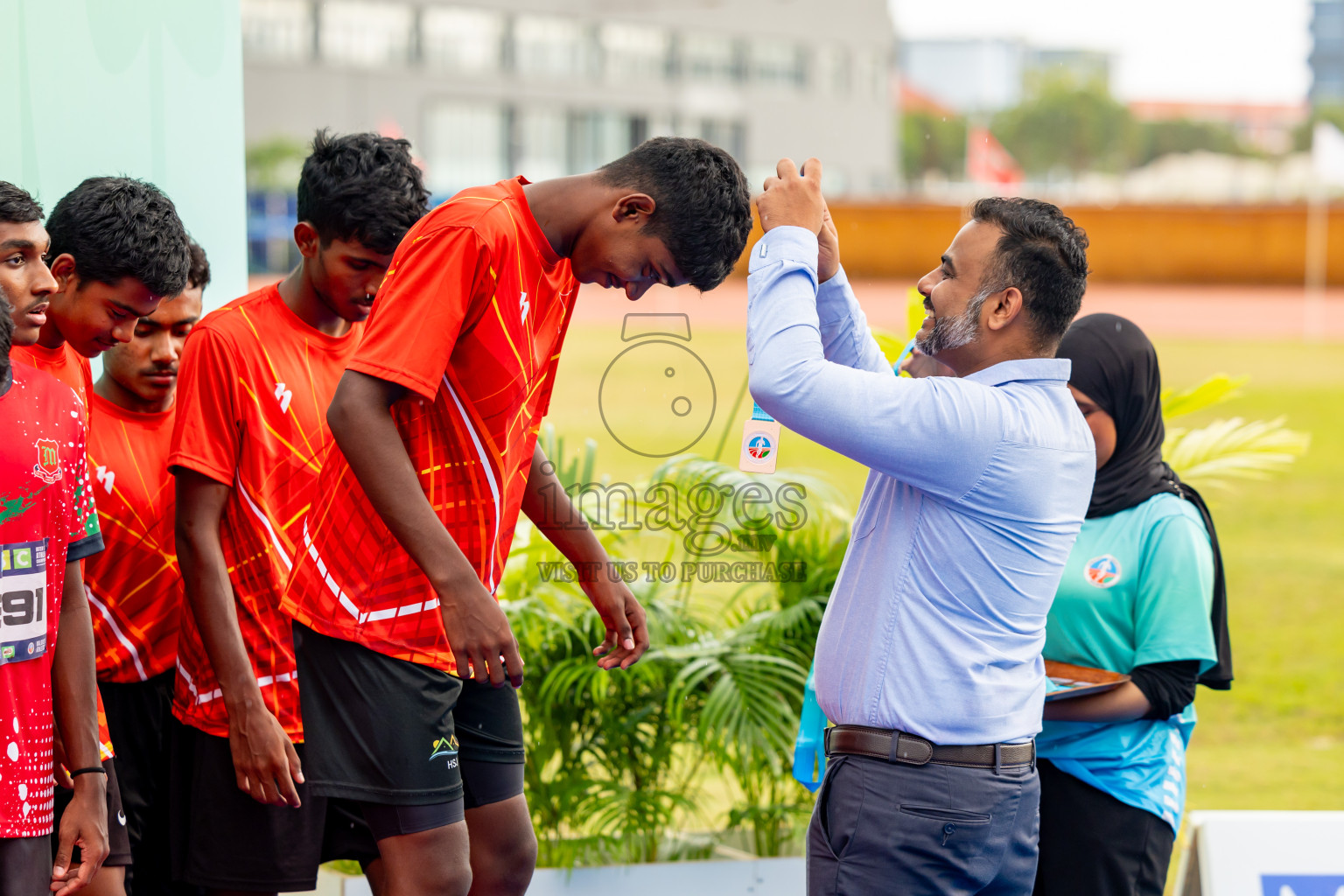 Day 6 of MWSC Interschool Athletics Championships 2024 held in Hulhumale Running Track, Hulhumale, Maldives on Thursday, 14th November 2024. Photos by: Nausham Waheed / Images.mv