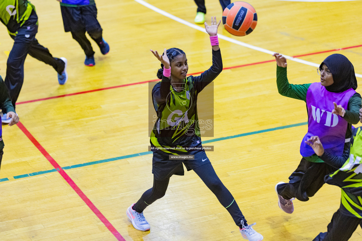 Day2 of 24th Interschool Netball Tournament 2023 was held in Social Center, Male', Maldives on 28th October 2023. Photos: Nausham Waheed / images.mv