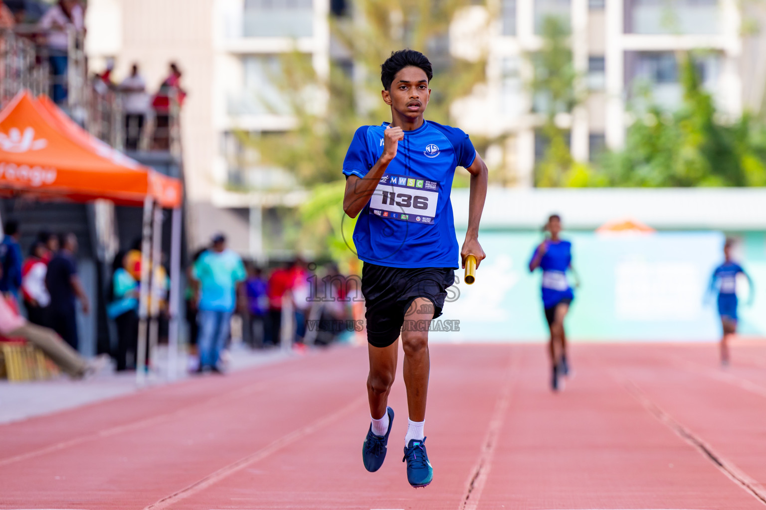 Day 5 of MWSC Interschool Athletics Championships 2024 held in Hulhumale Running Track, Hulhumale, Maldives on Wednesday, 13th November 2024. Photos by: Nausham Waheed / Images.mv