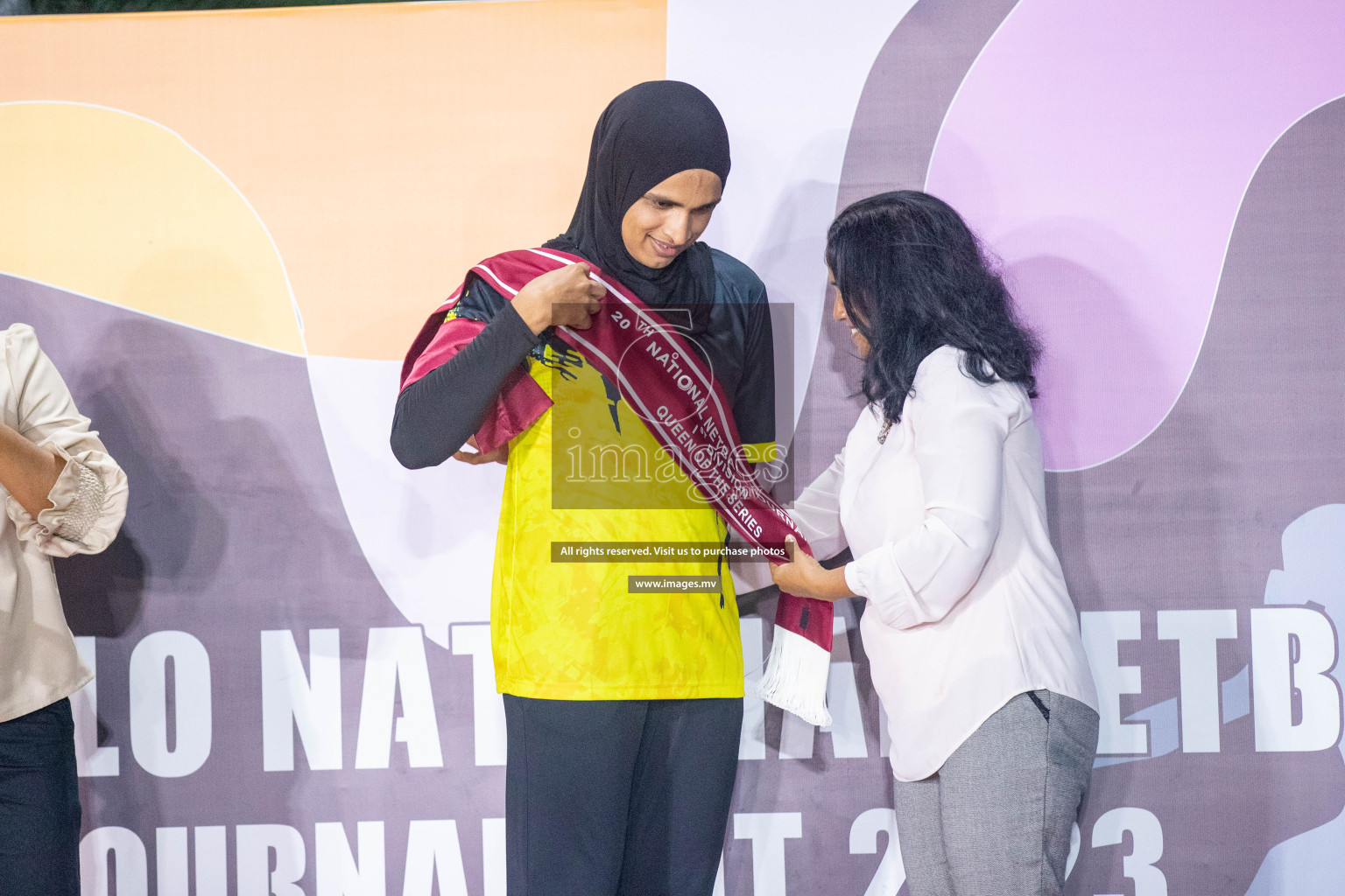 Final of 20th Milo National Netball Tournament 2023, held in Synthetic Netball Court, Male', Maldives on 11th June 2023 Photos: Nausham Waheed/ Images.mv