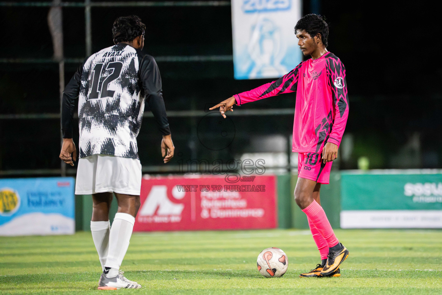 BG SC VS Goalhians in Day 3 - Fonadhoo Youth Futsal Challenge 2025 held in Fonadhoo Futsal Stadium, L. Fonadhoo, Maldives on Tuesdat, 28th October 2025 Photos: Arif Rasheed / images.mv