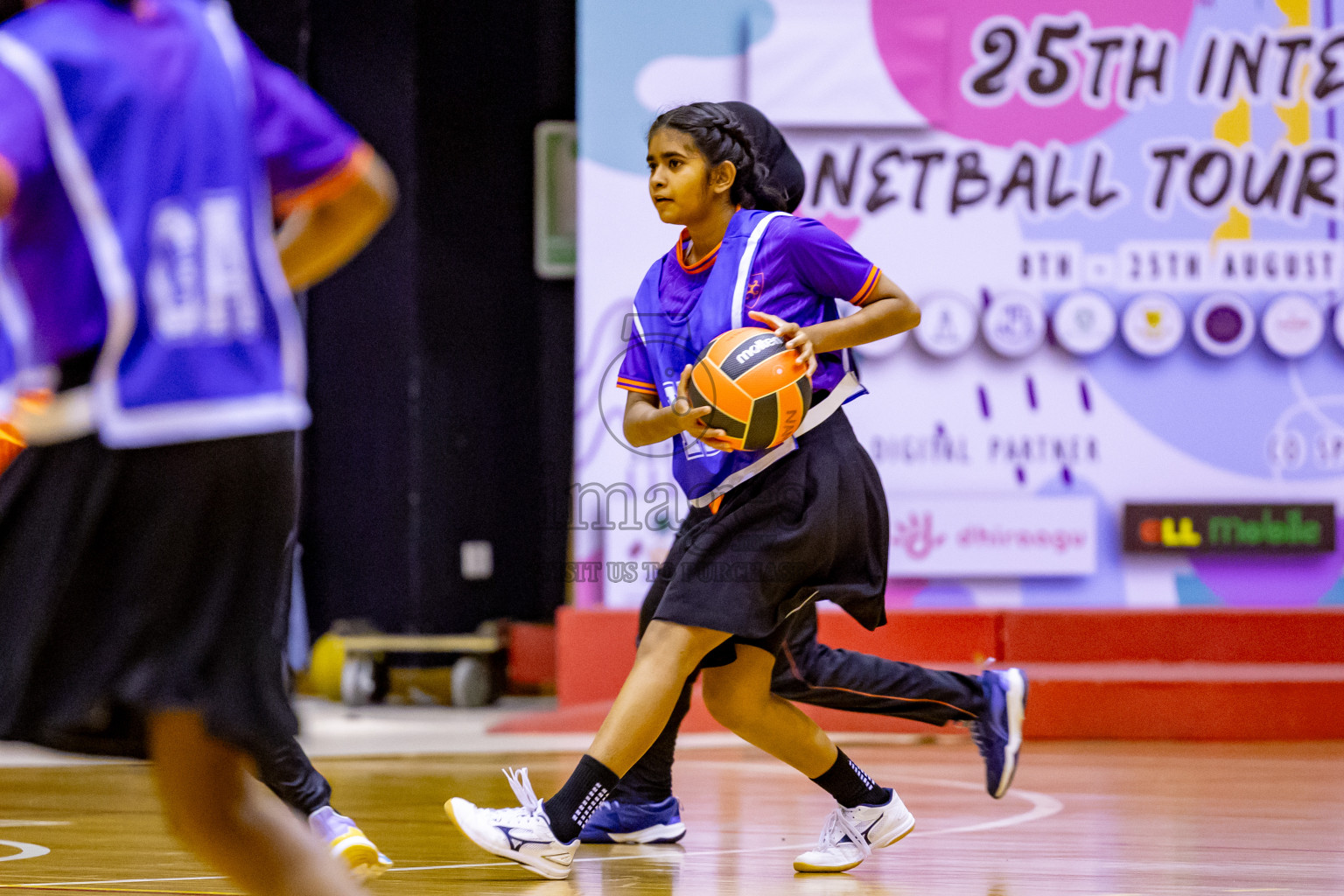 Day 8 of 25th Inter-School Netball Tournament was held in Social Center at Male', Maldives on Sunday, 18th August 2024. Photos: Nausham Waheed / images.mv