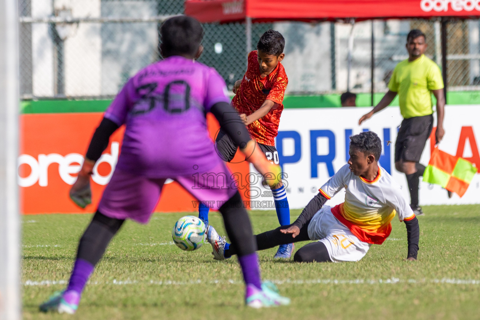 Club Eagles vs Super United Sports (U12) in Day 4 of Dhivehi Youth League 2024 held at Henveiru Stadium on Thursday, 28th November 2024. Photos: Shuu Abdul Sattar/ Images.mv