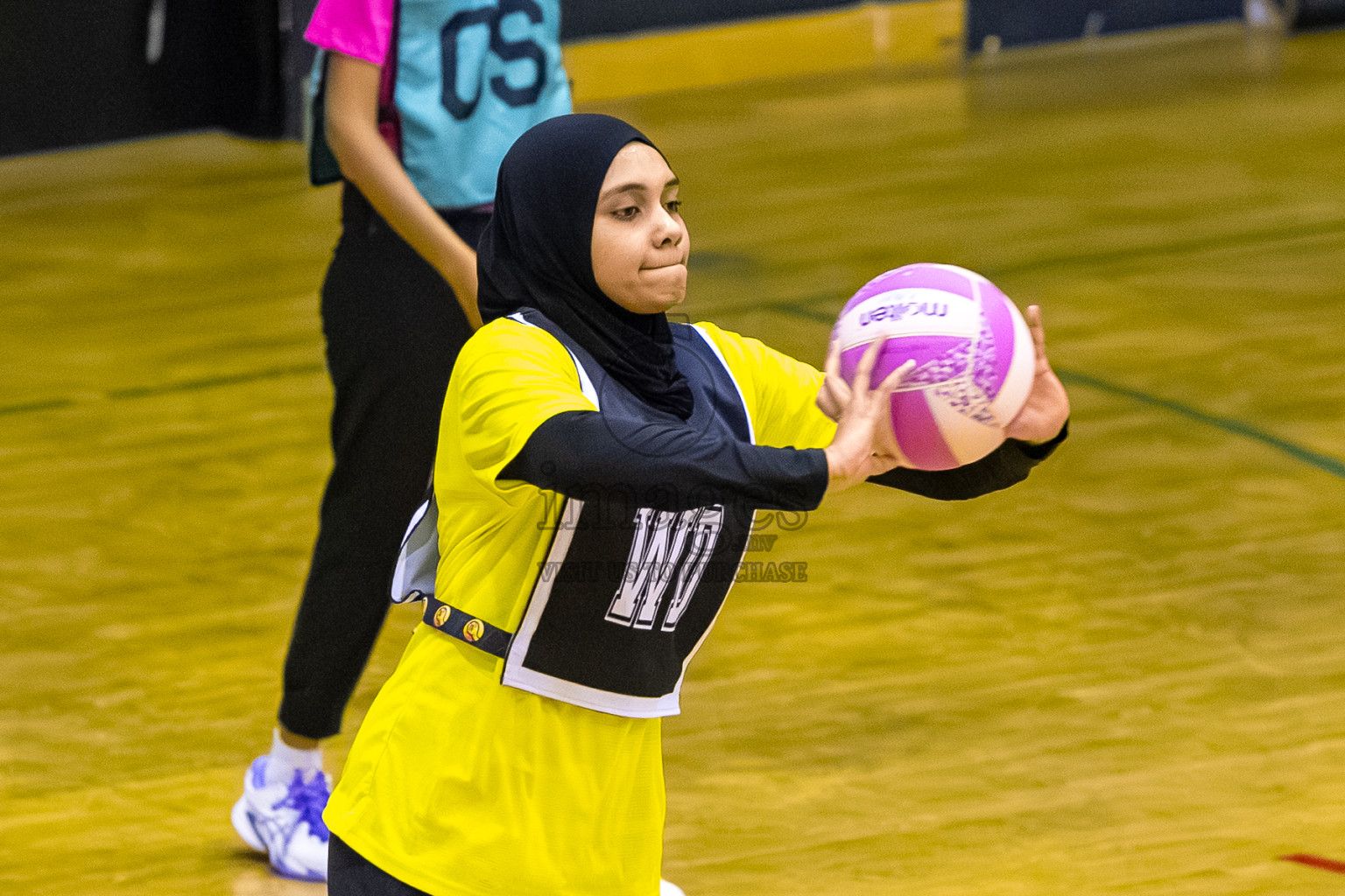 Day 8 of 24th Milo Netball Association Championship was held in Social Center at Male', Maldives on Monday, 8th September 2025. Photos: Mohamed Mahfooz Moosa / images.mv