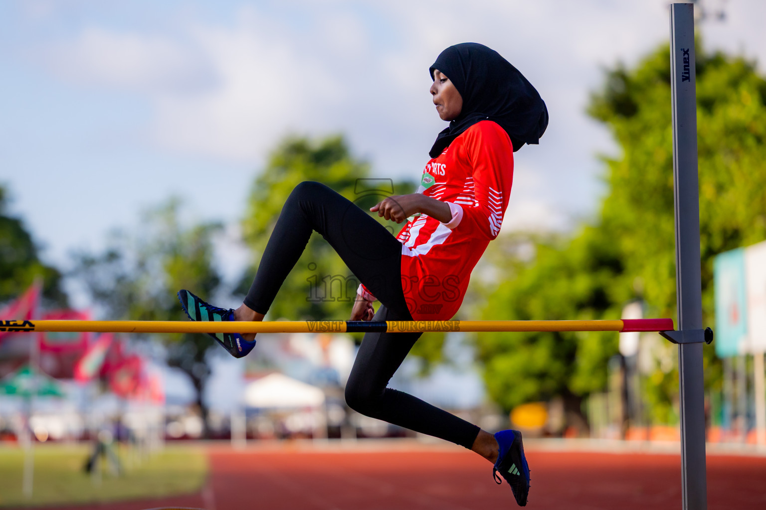 Day 2 of 12th Milo Association Championships was held in Ekuveni Track at Male', Maldives on Friday, 25th April 2025. Photos: Nausham Waheed / images.mv