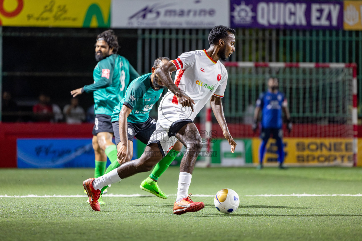 HA. Maarandhoo vs HA. Kelaa in Day 1 of Golden Futsal Challenge 2025 on Sunday, 5th January 2025, in Hulhumale', Maldives 
Photos: Nausham Waheed / images.mv