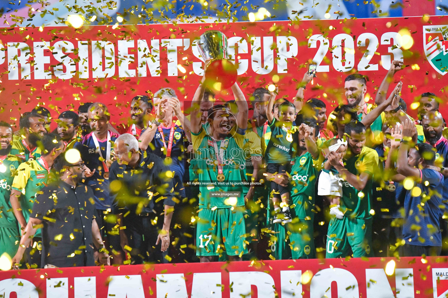 President's Cup 2023 Final - Maziya Sports & Recreation vs Club Eagles, held in National Football Stadium, Male', Maldives  Photos: Nausham Waheed/ Images.mv