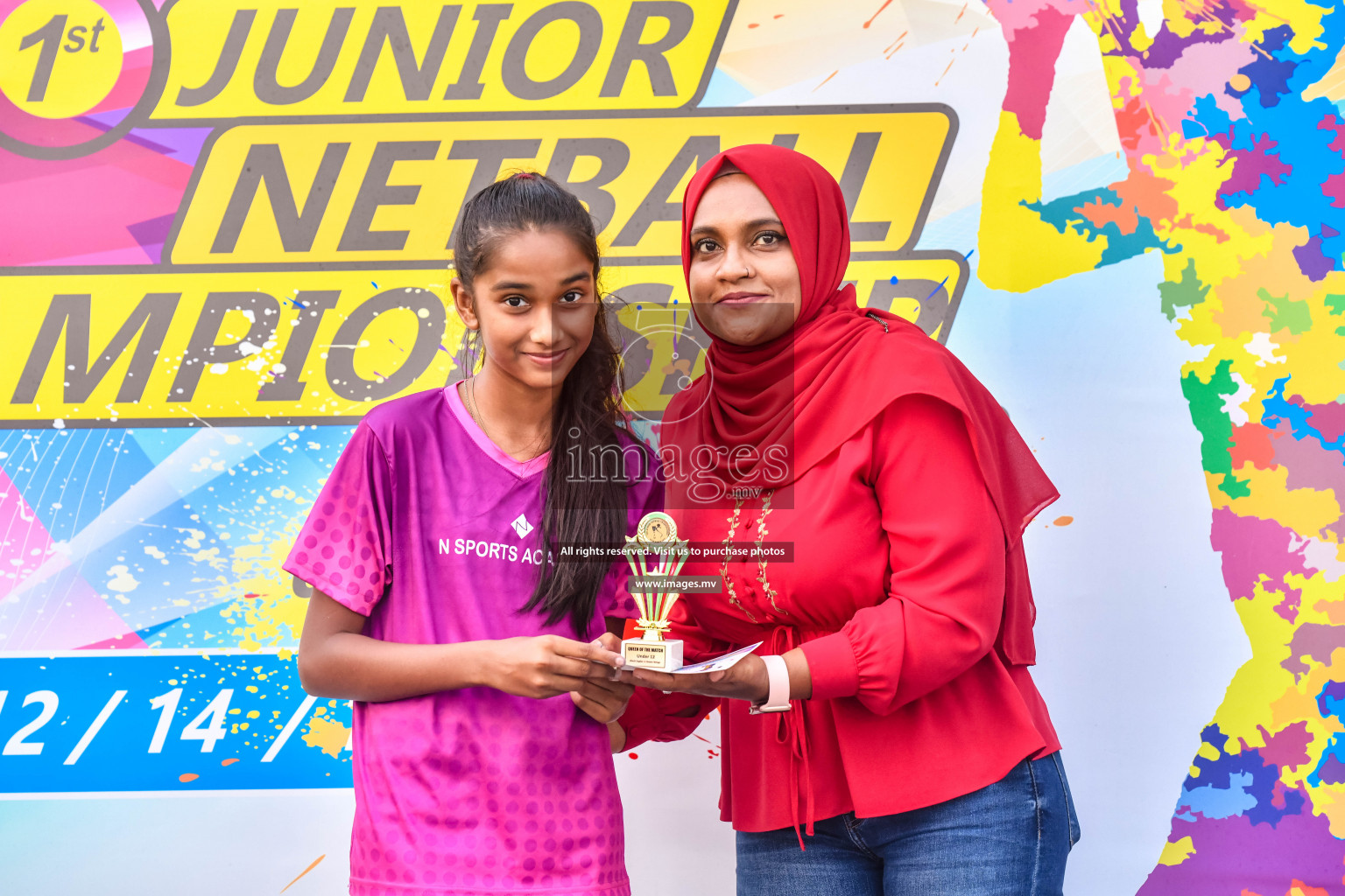 Final of Junior Netball Championship 2022 held in Male', Maldives on 19th March 2022. Photos by Nausham Waheed